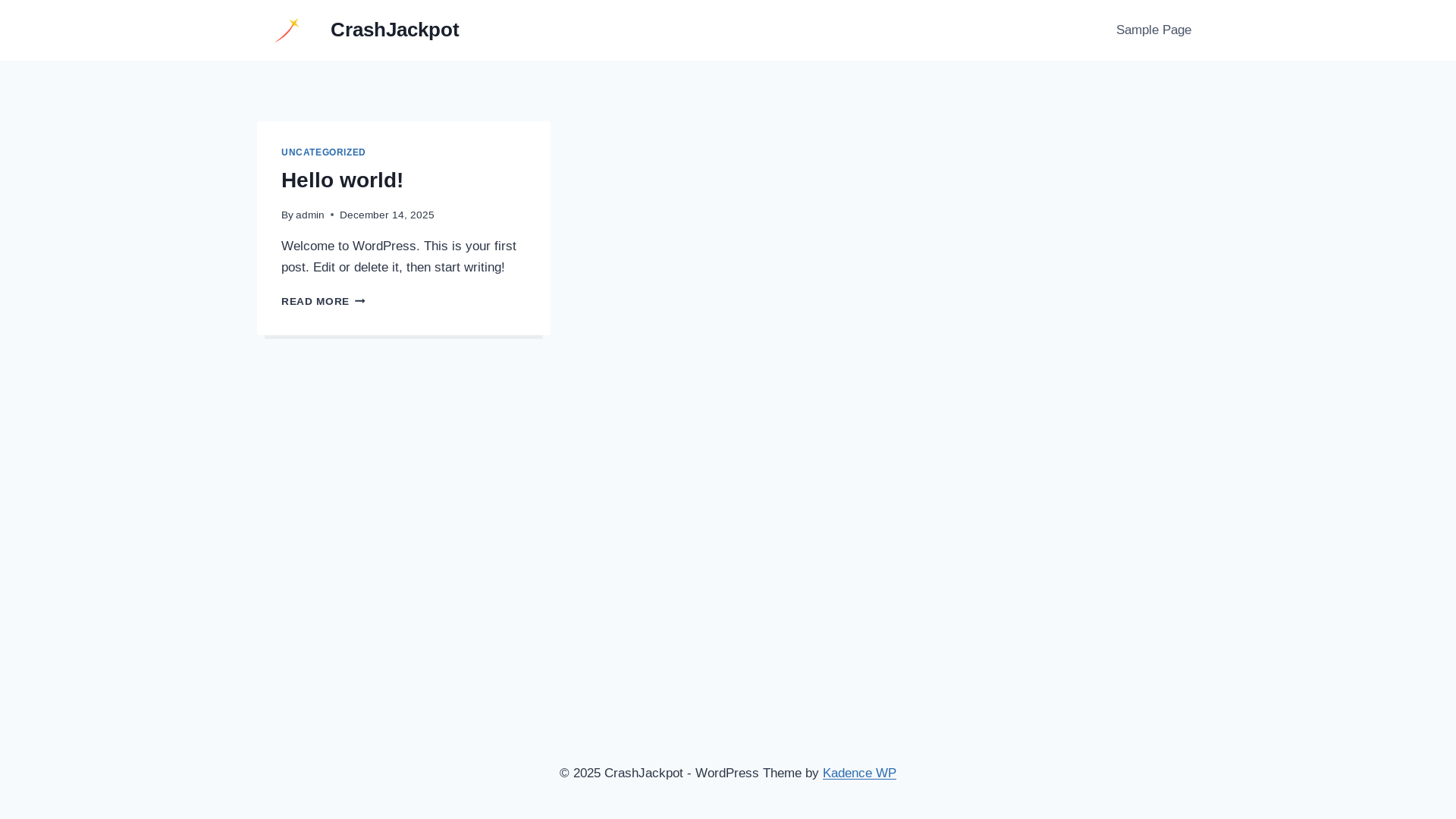 website screenshot of https://crashjackpot.it/