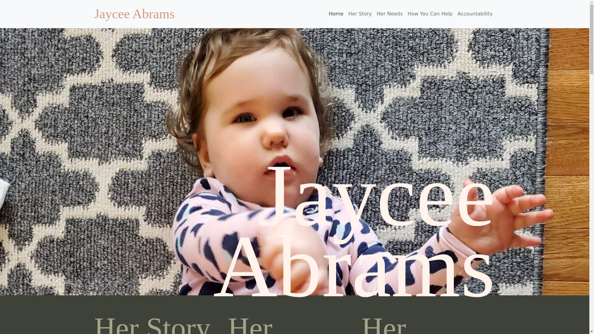 website screenshot of https://jayceeabrams.com/