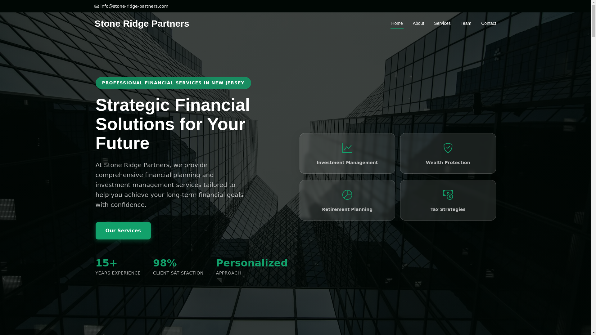 website screenshot of https://stone-ridge-partners.com/