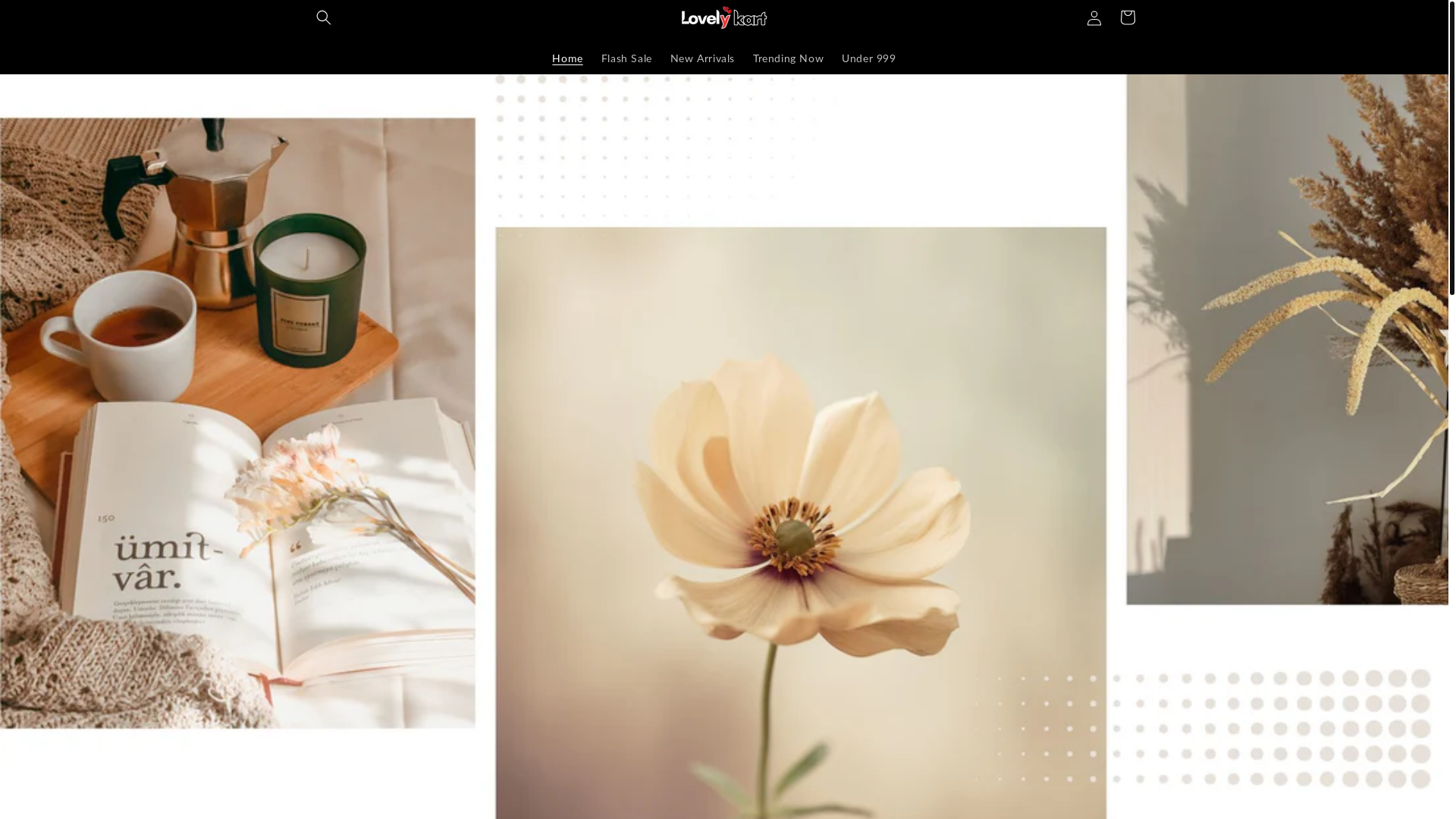website screenshot of https://lovelykart.shop/