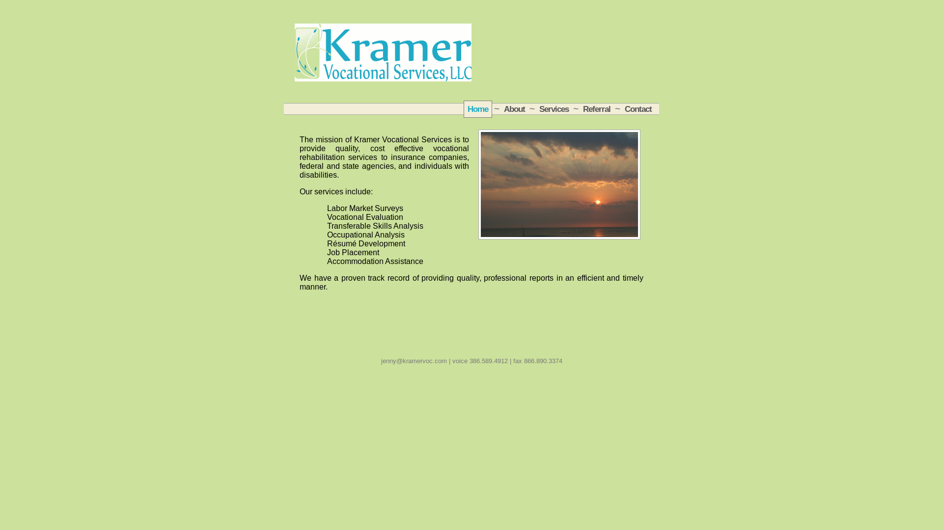 website screenshot of https://kramervoc-website.pages.dev/