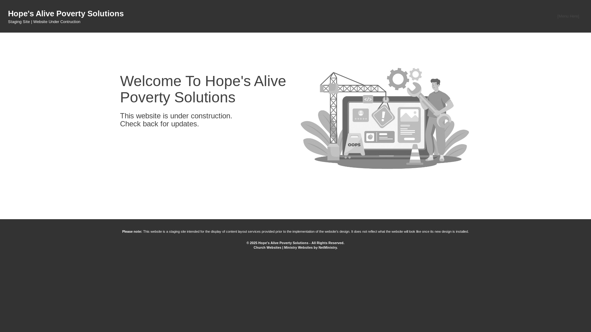 website screenshot of https://hopesalivenow.com/
