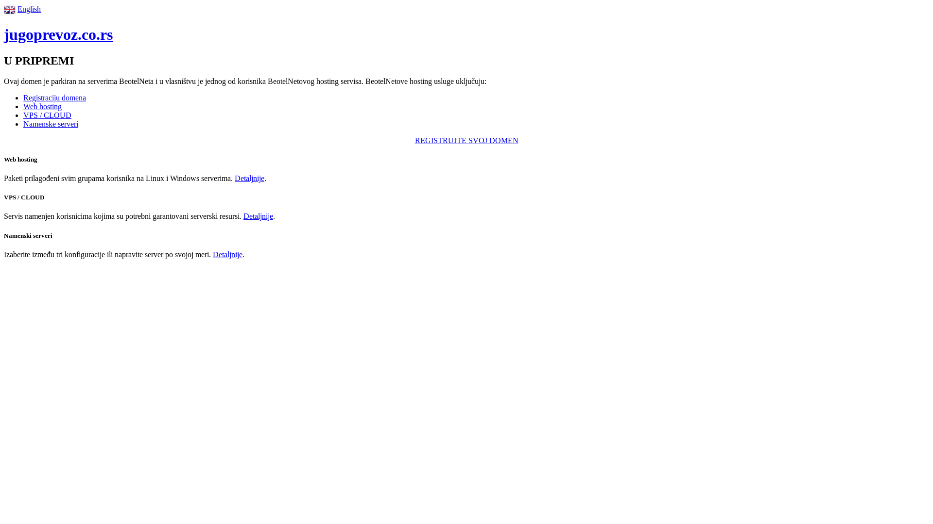 website screenshot of https://jugoprevoz.co.rs/