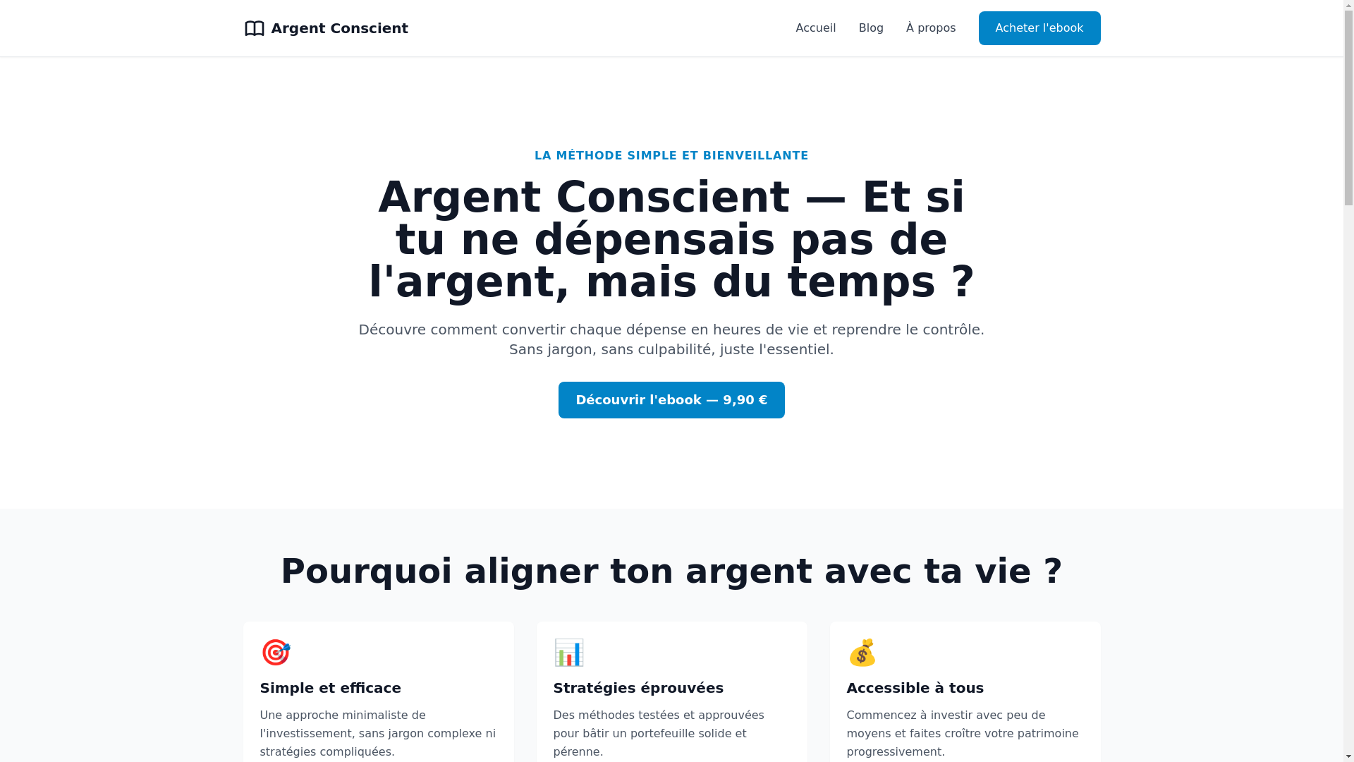 website screenshot of https://argent-conscient.pages.dev/