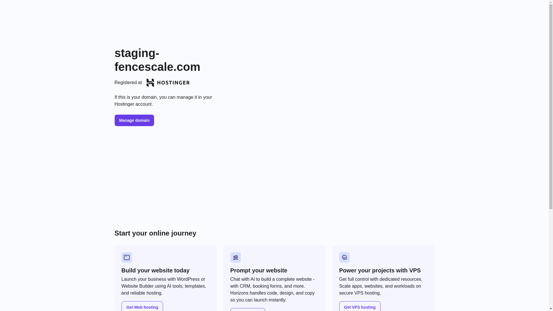 website screenshot of https://staging-fencescale.com/
