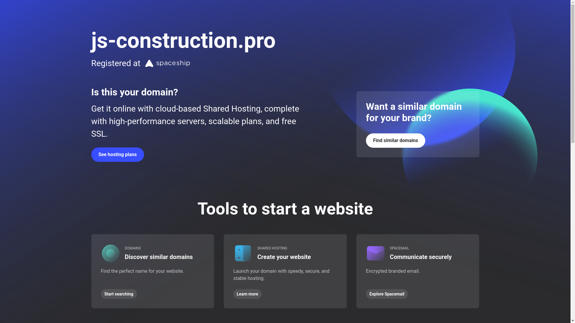 website screenshot of https://js-construction.pro/