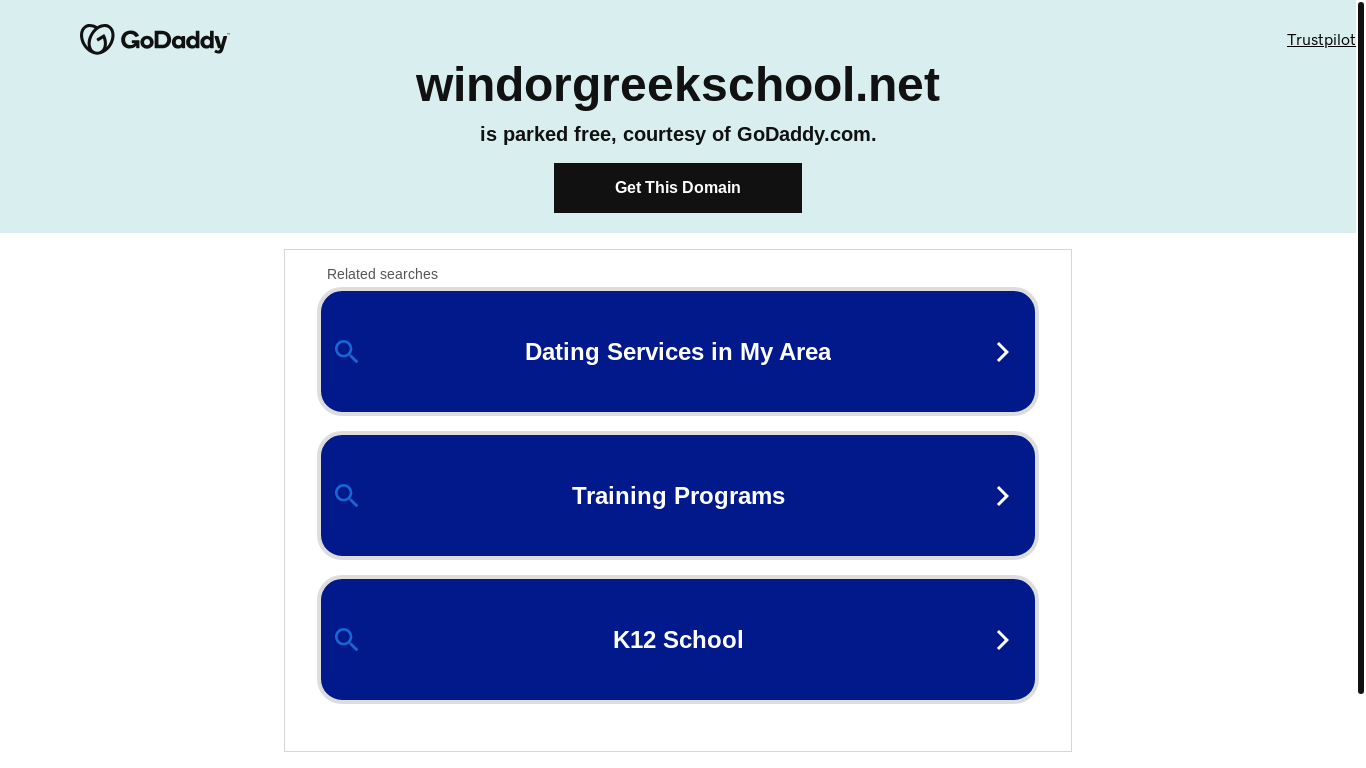 website screenshot of https://windorgreekschool.net/