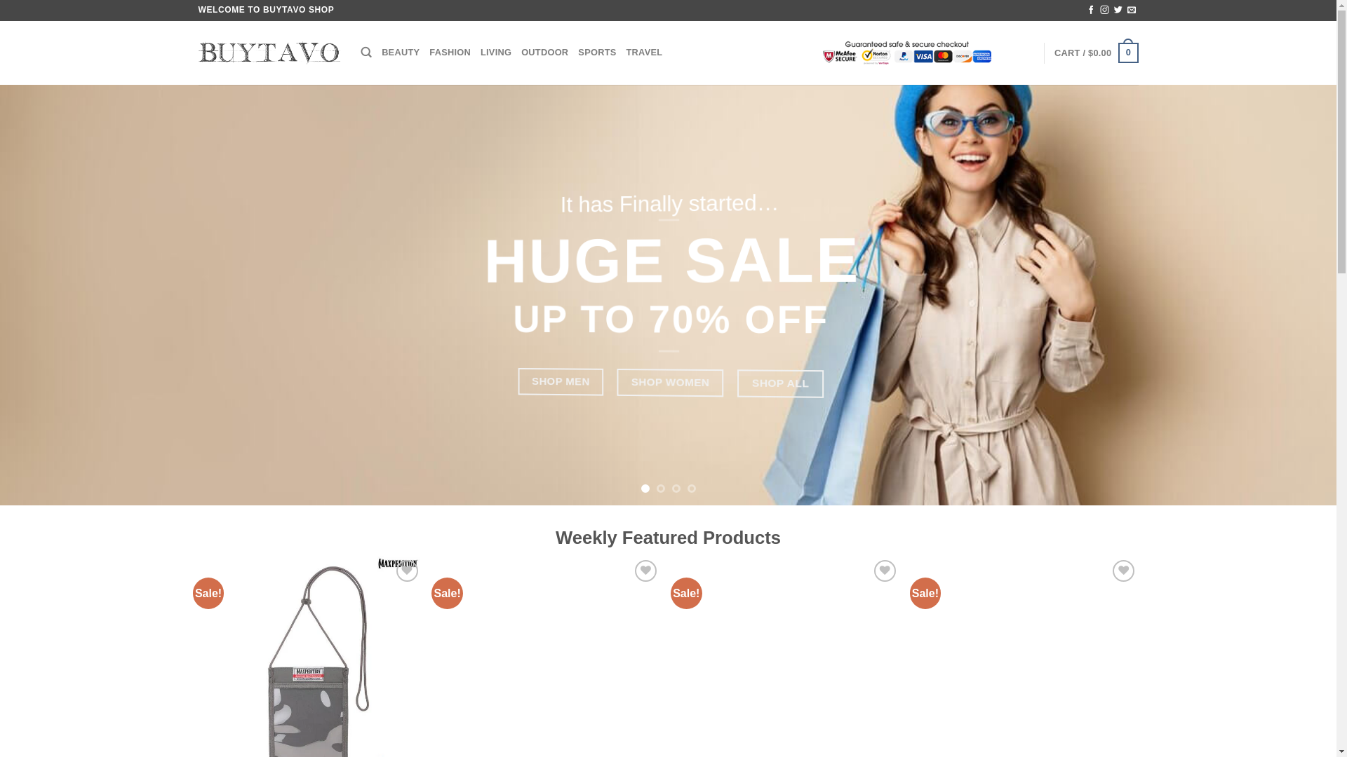 website screenshot of https://buytavo.shop/
