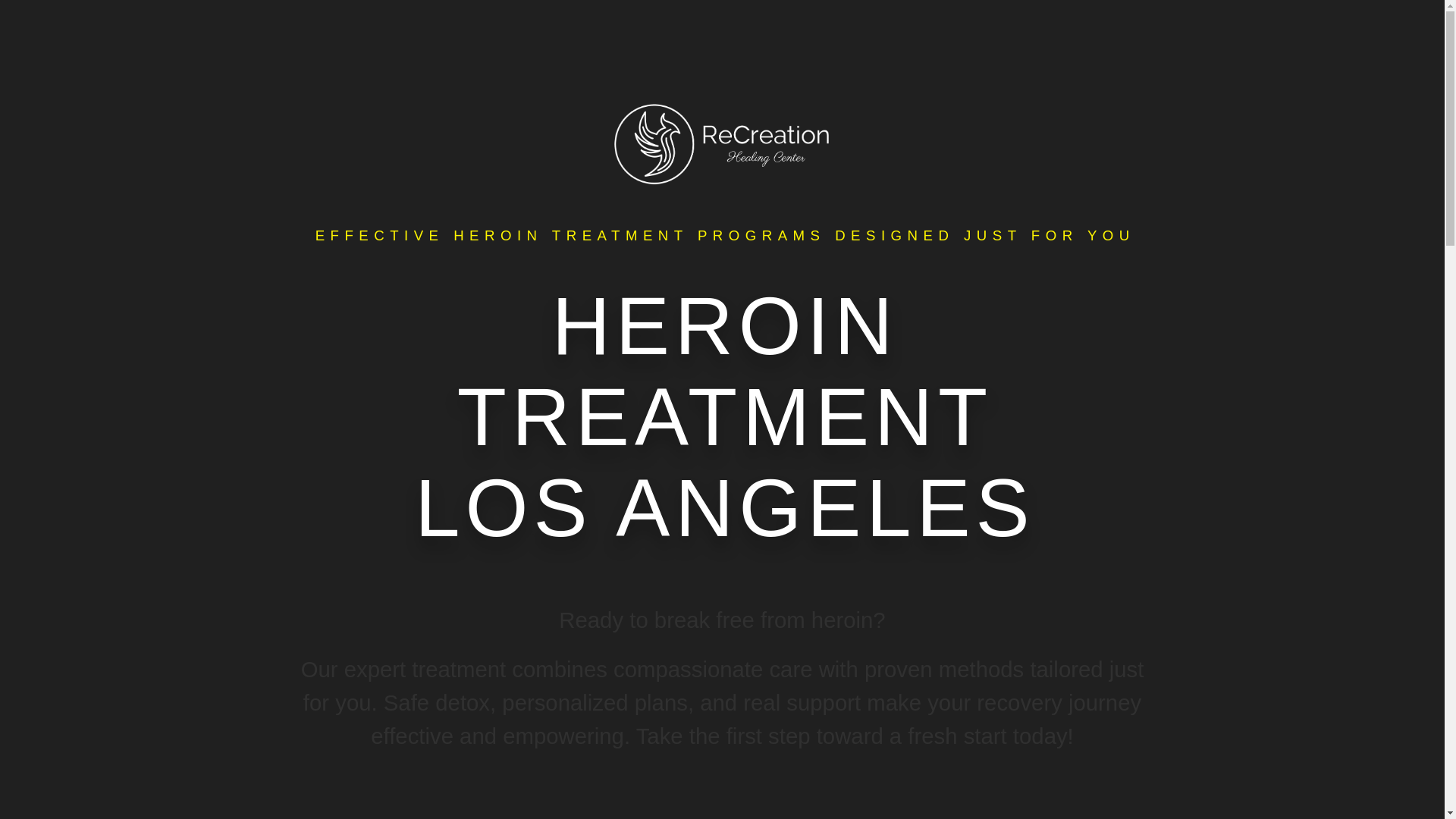 website screenshot of https://herointreatmentlosangeles.com/