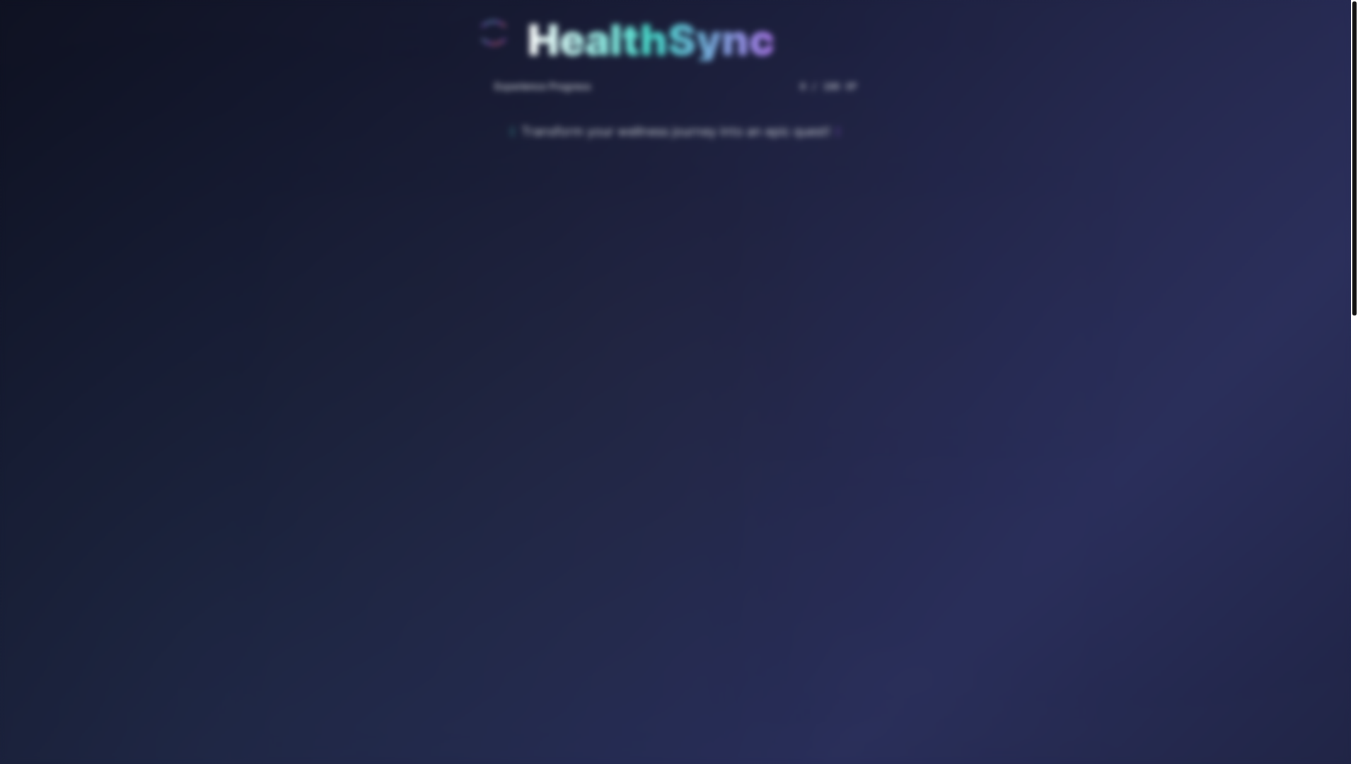 website screenshot of https://healthsyncapp.com/