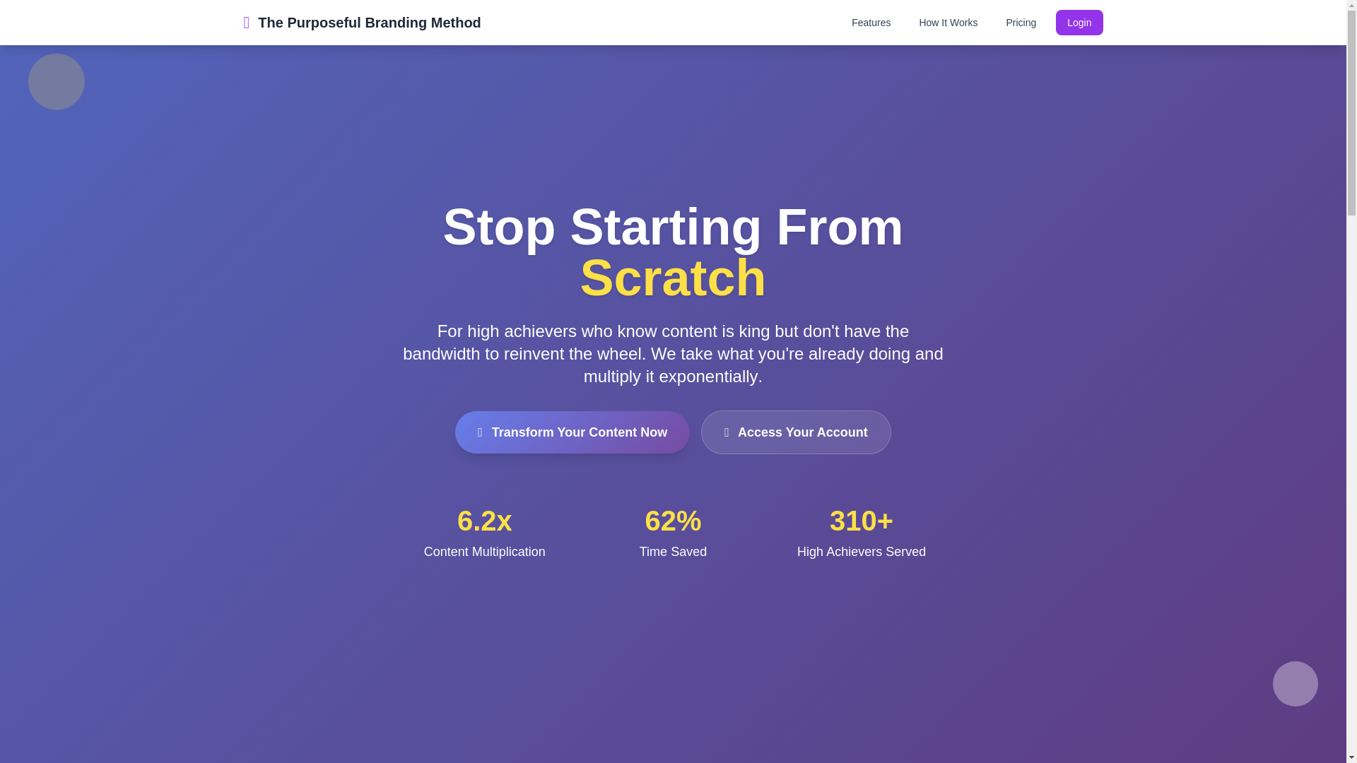 website screenshot of https://purposeful-branding-method.pages.dev/