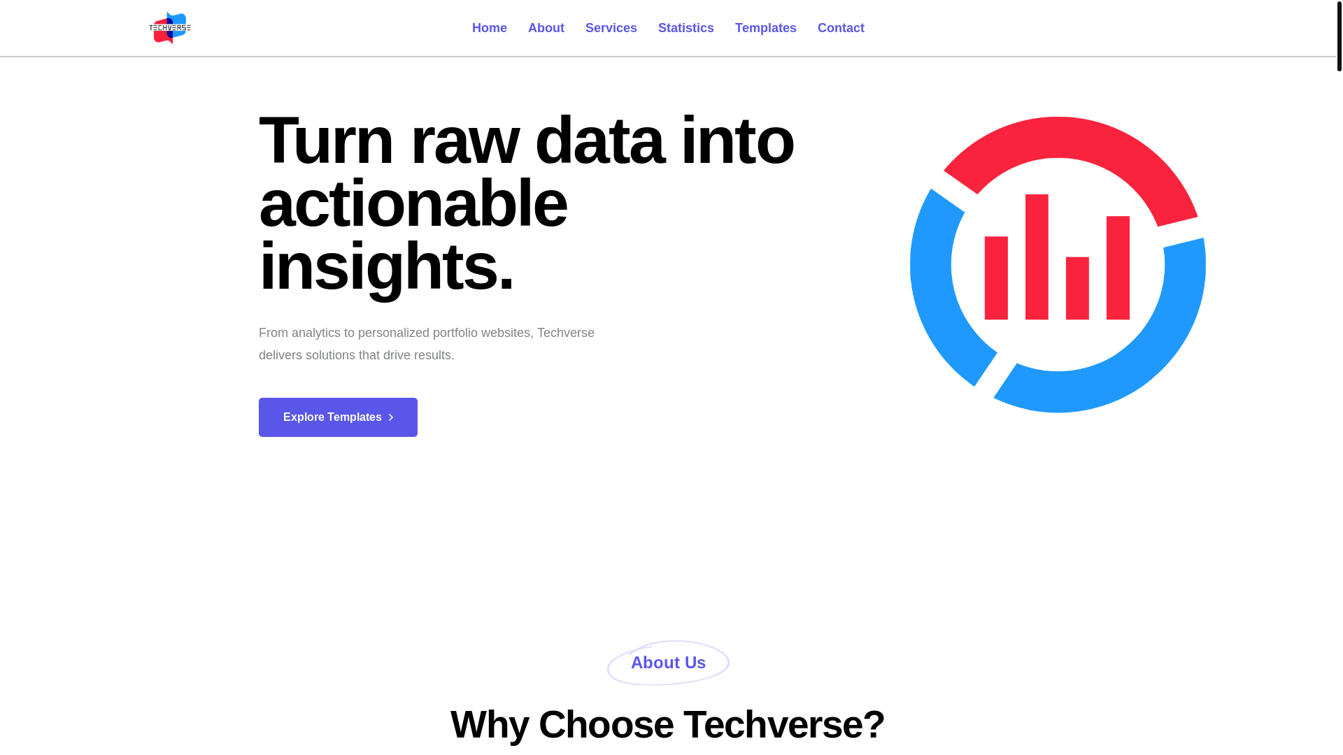website screenshot of https://techversewithus.pages.dev/