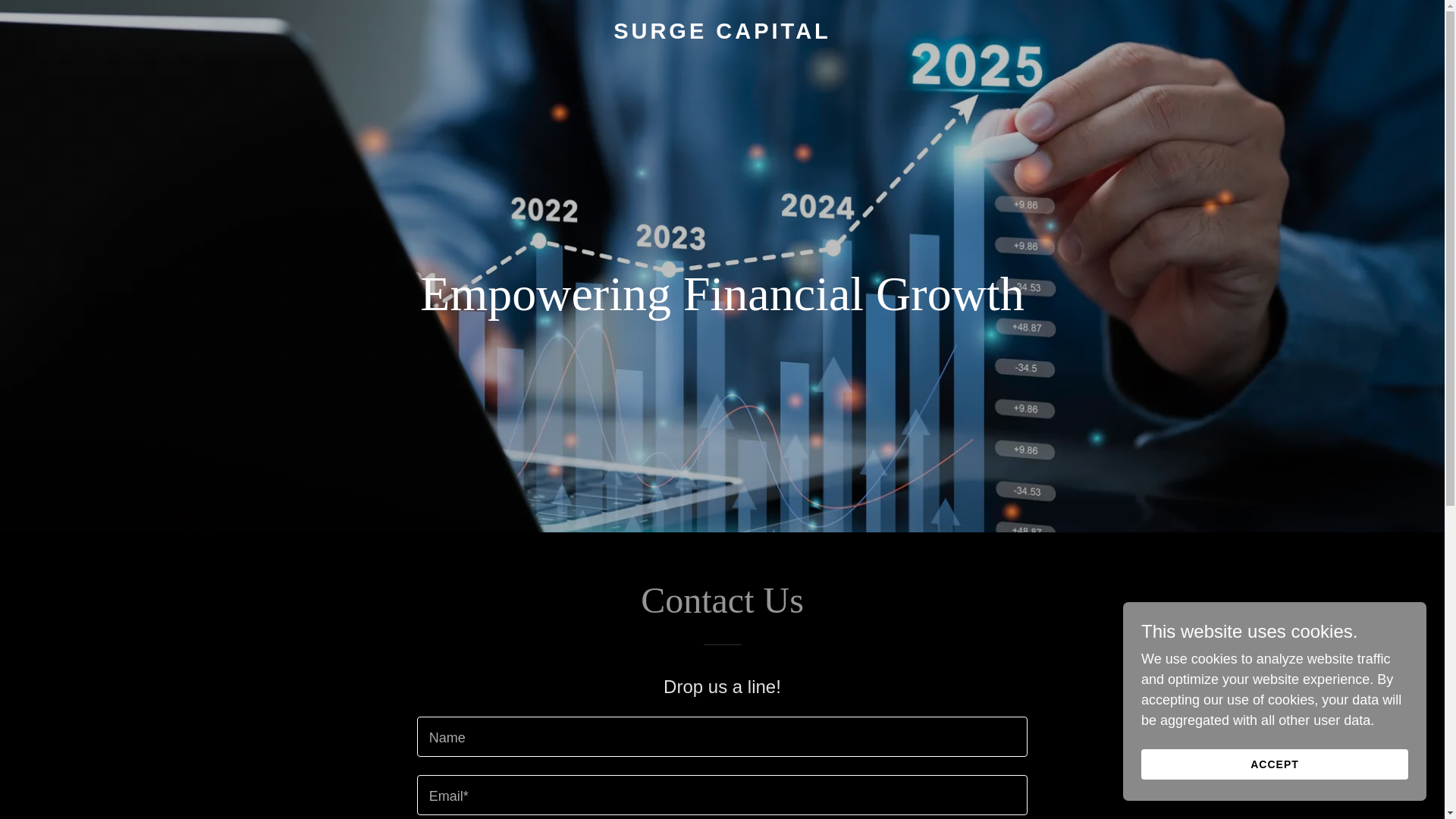website screenshot of https://surgecapital.me/