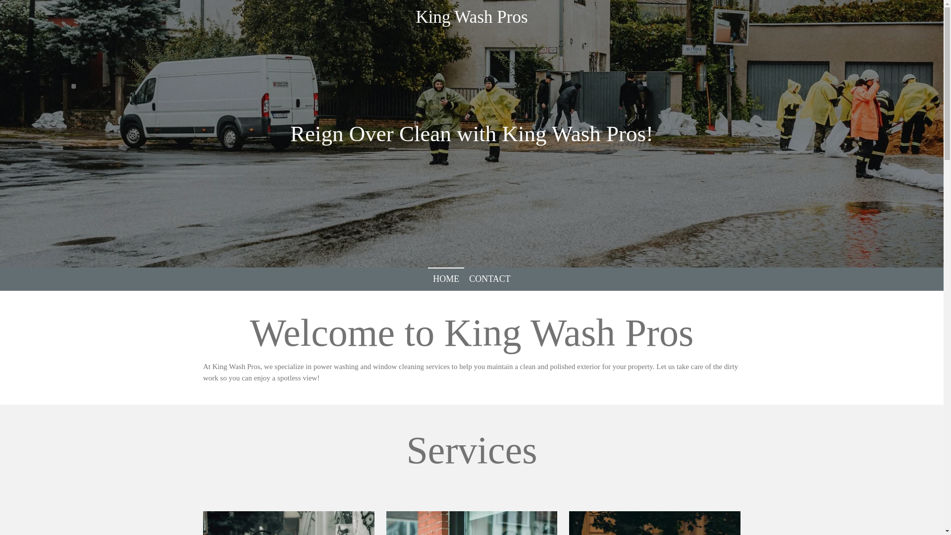 website screenshot of https://kingwashpros.com/