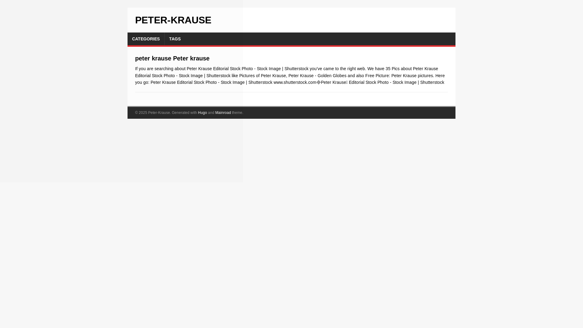 website screenshot of https://peter-krause.pages.dev/