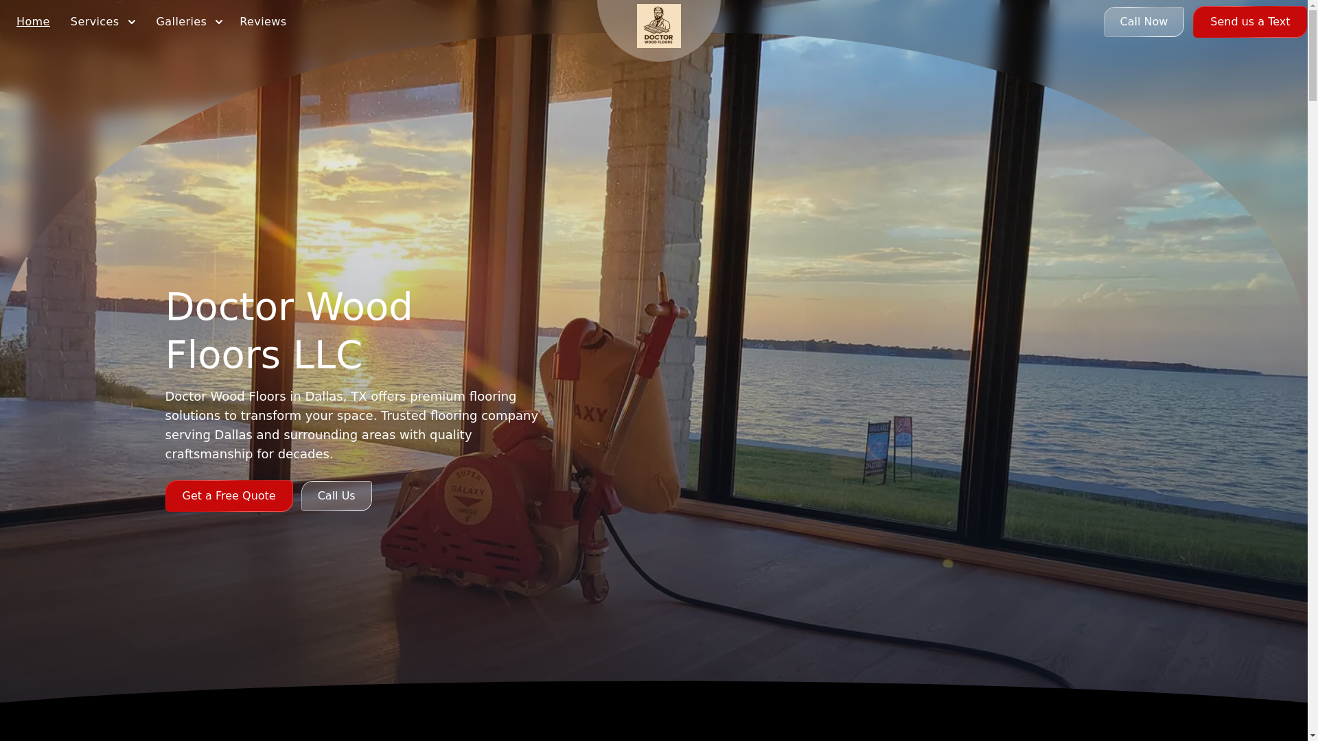 website screenshot of https://doctorwoodfloorsllc.com/