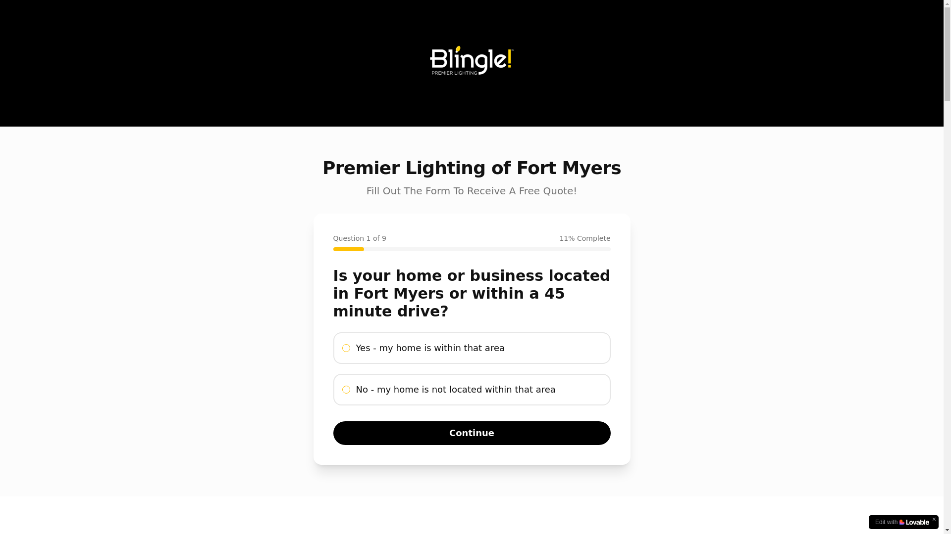 website screenshot of https://blinglepremierfortmyers.com/