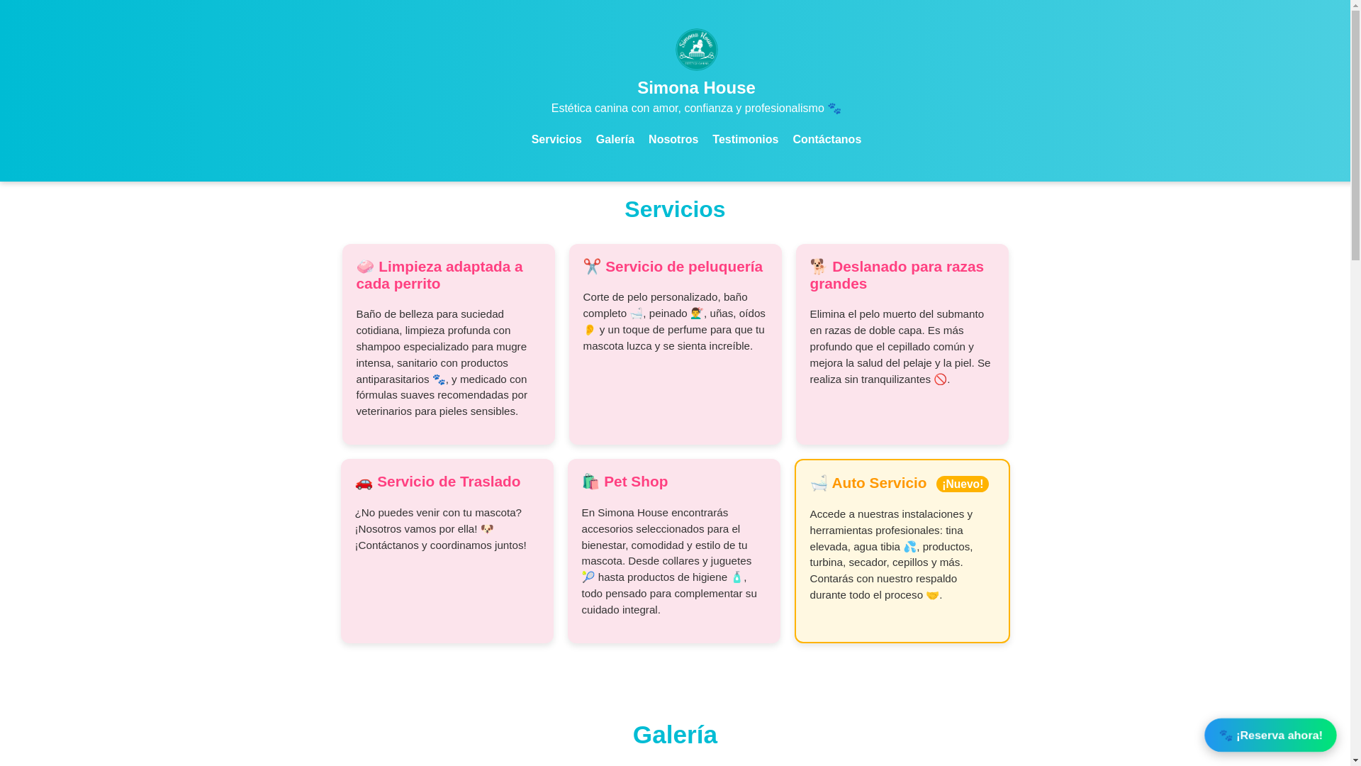 website screenshot of https://simonahouse.pages.dev/