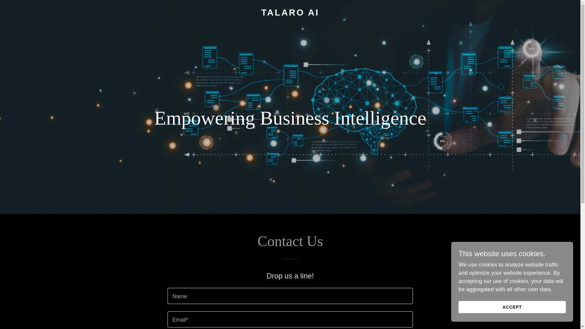 website screenshot of https://talaro.ai/