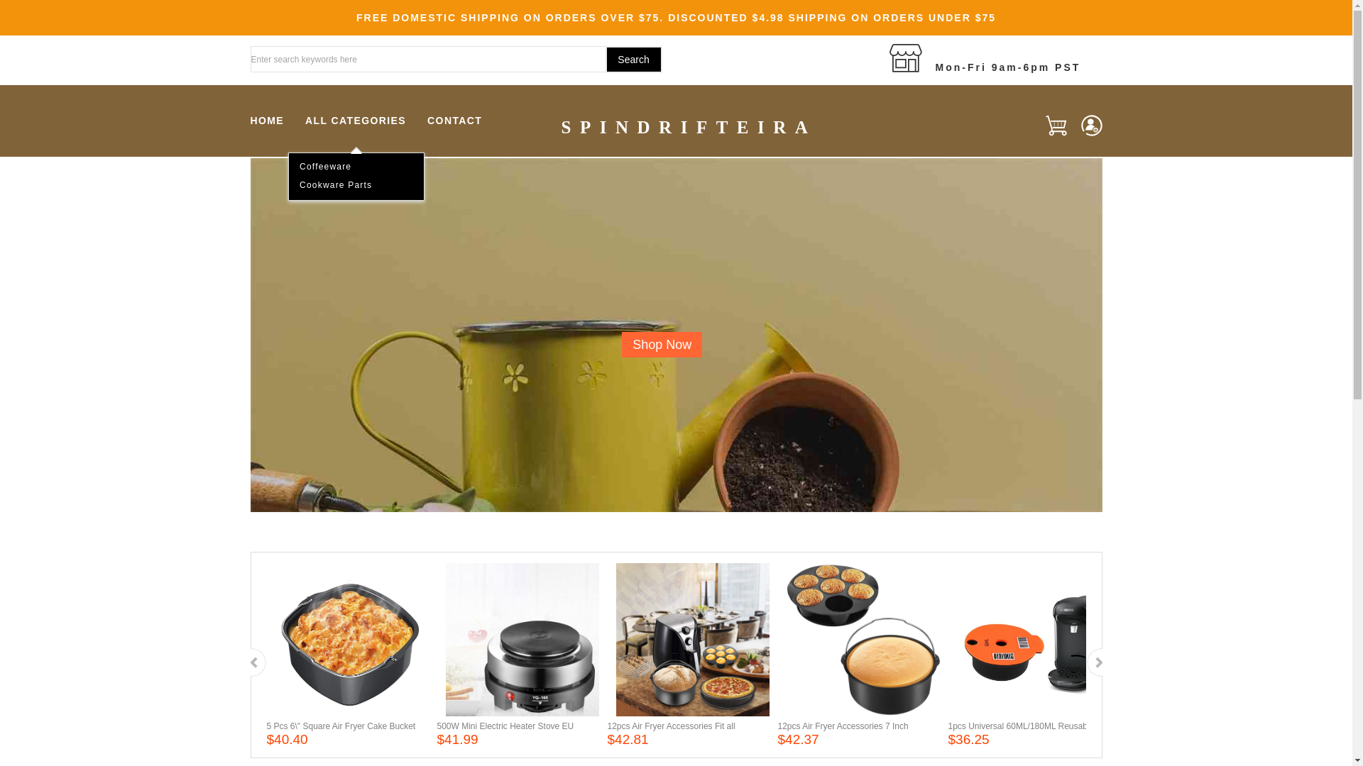 website screenshot of https://spindrifteira.top/