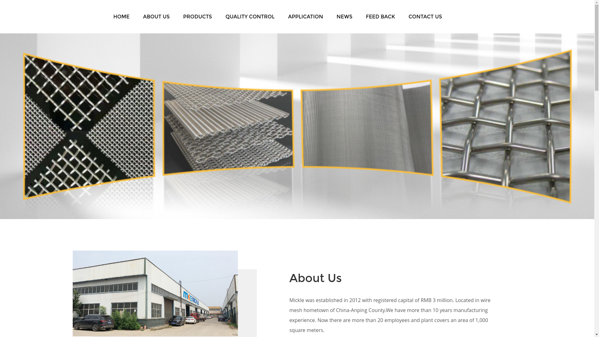 website screenshot of https://micklewireweaving.com/