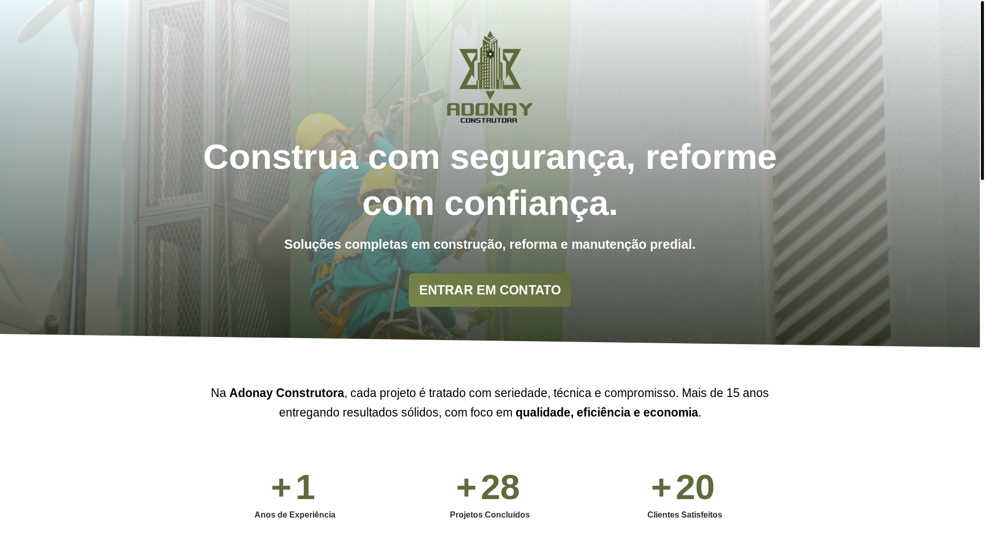 website screenshot of https://adonayconstrutora.com/