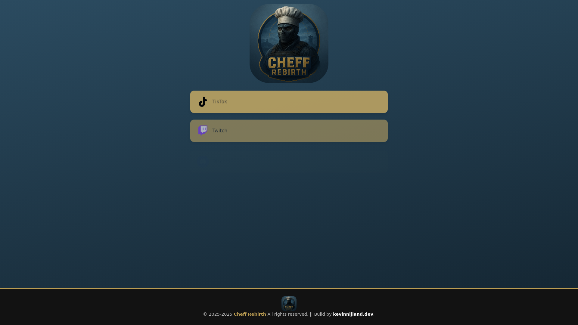 website screenshot of https://cheffrebirth.nl/