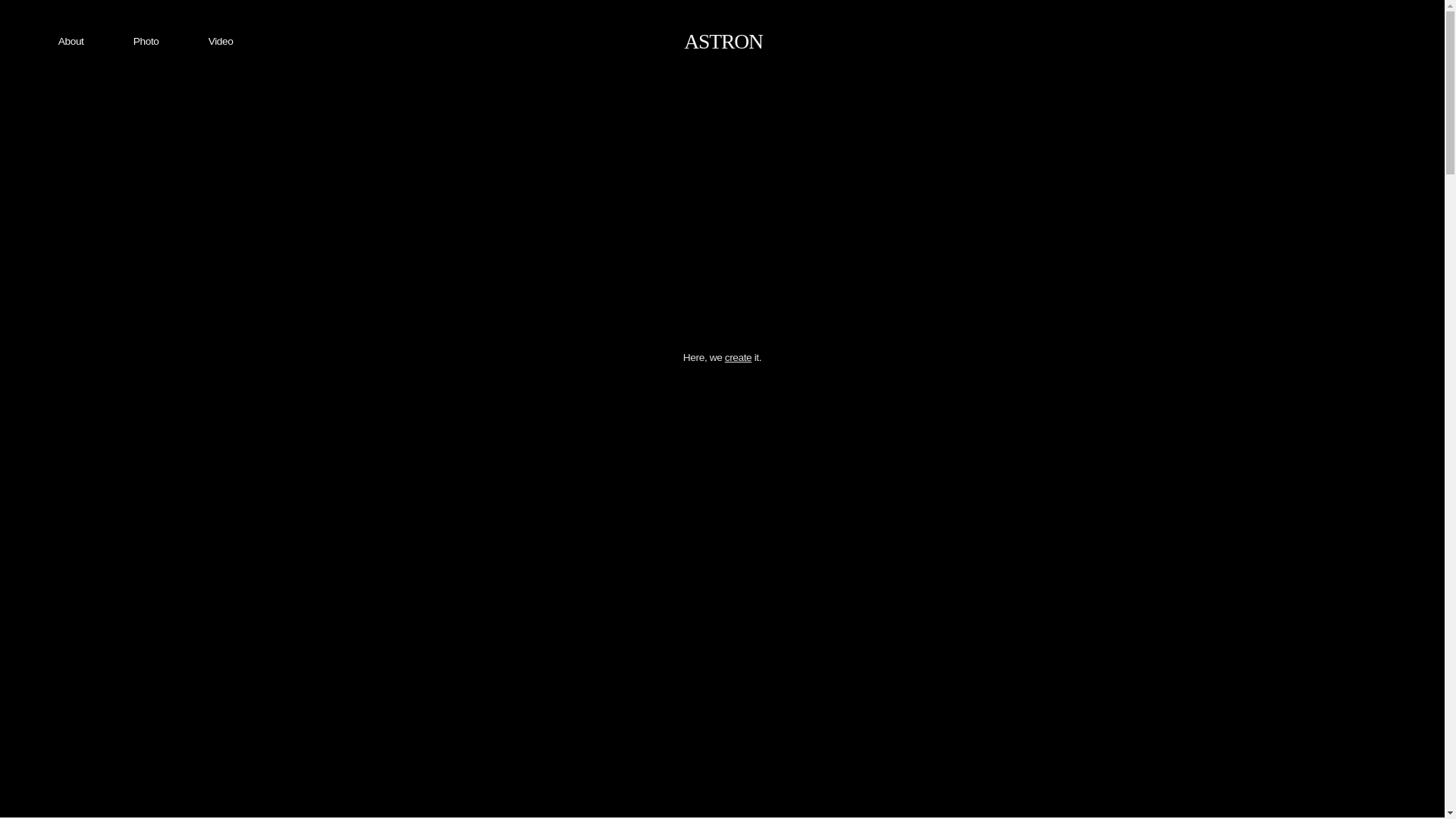 website screenshot of https://astronnarrative.com/