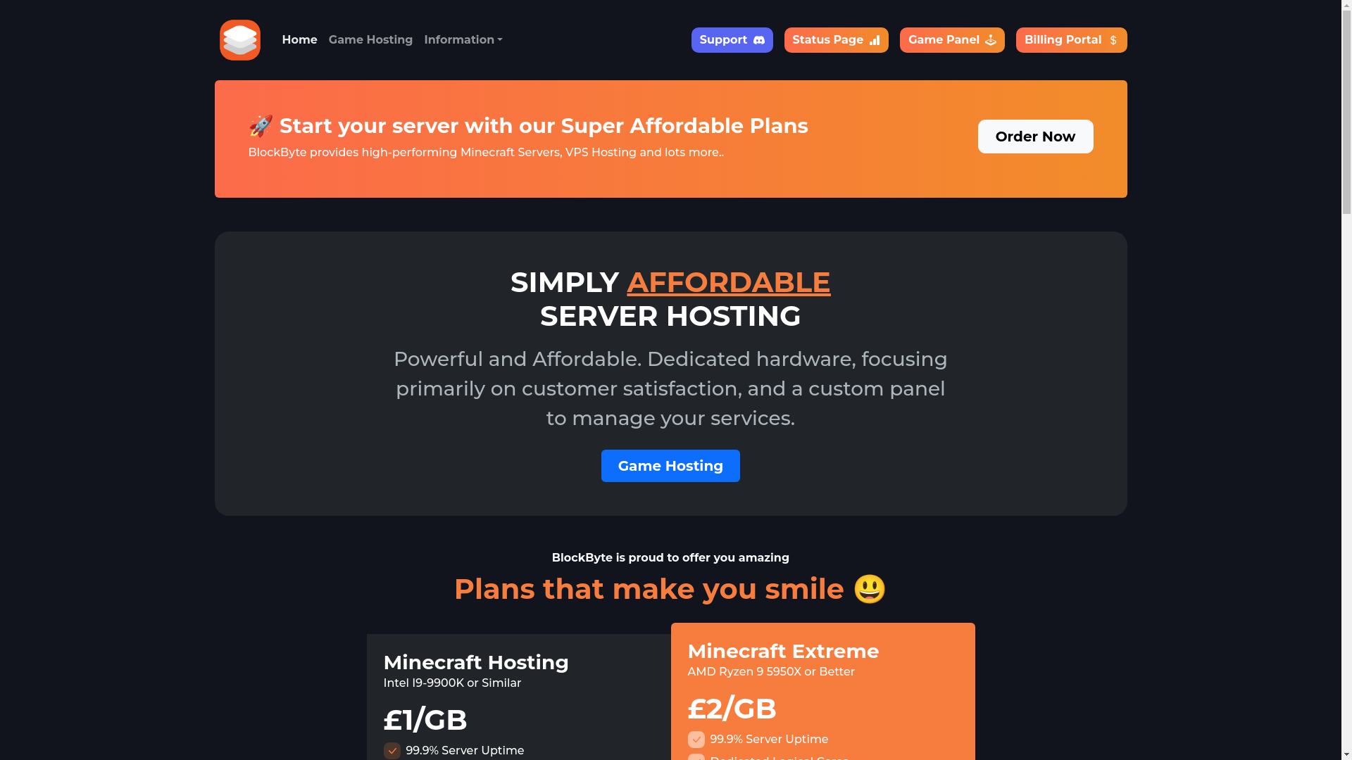 website screenshot of https://blockbyte-web.pages.dev/