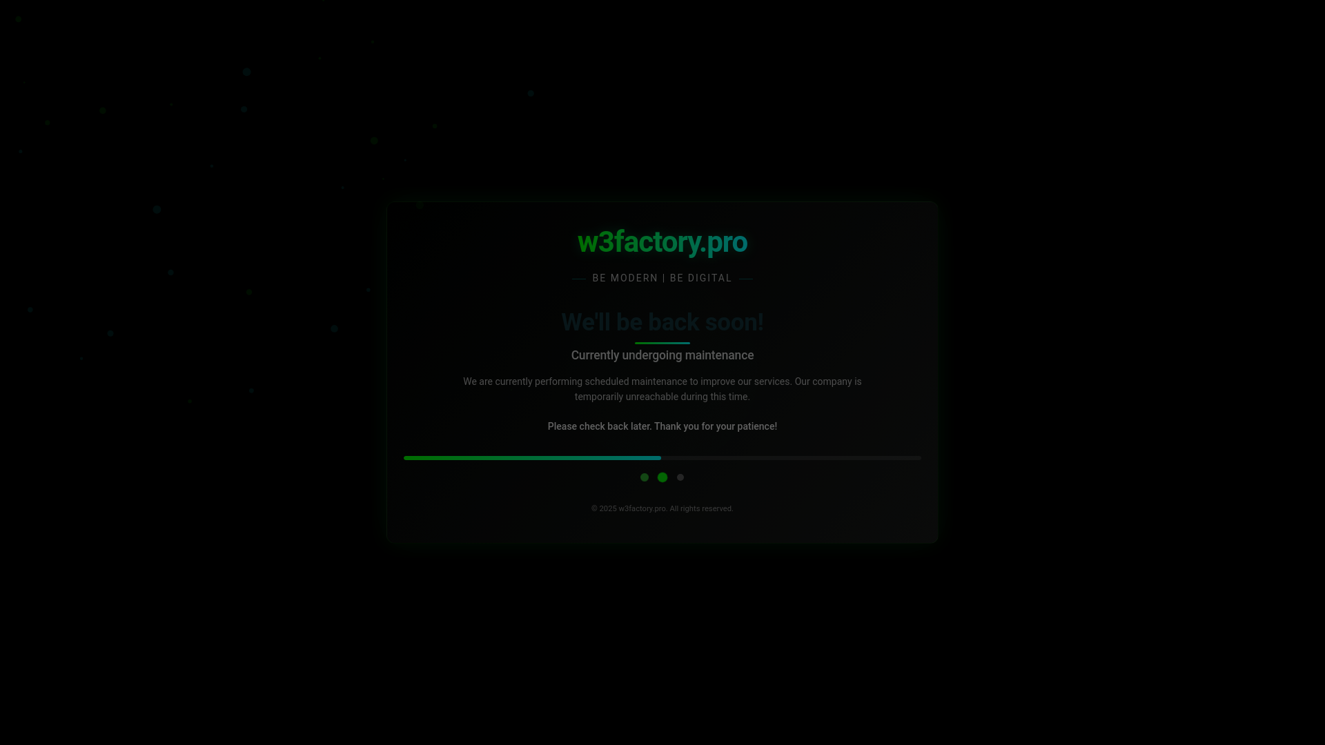 website screenshot of https://w3factory-cel.pages.dev/