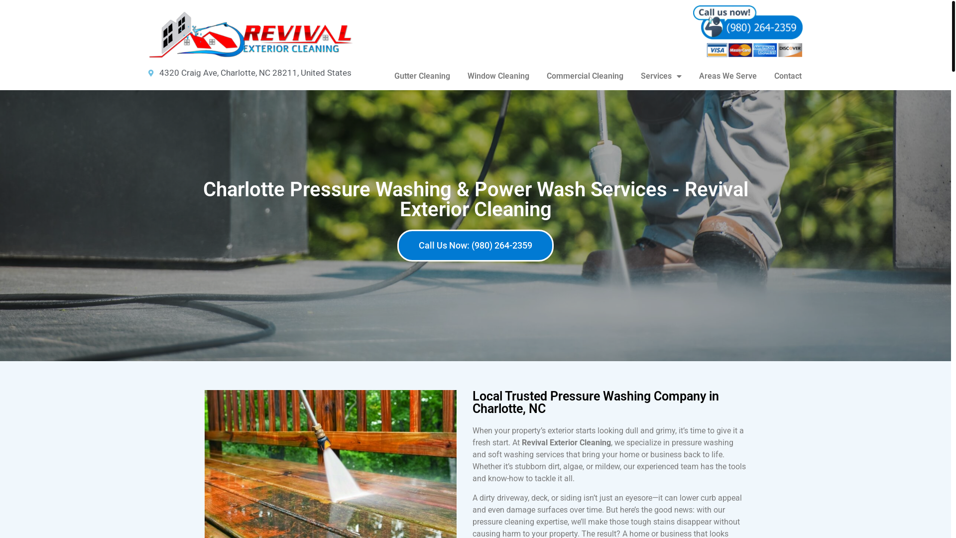 website screenshot of https://revivalexteriornchq.com/