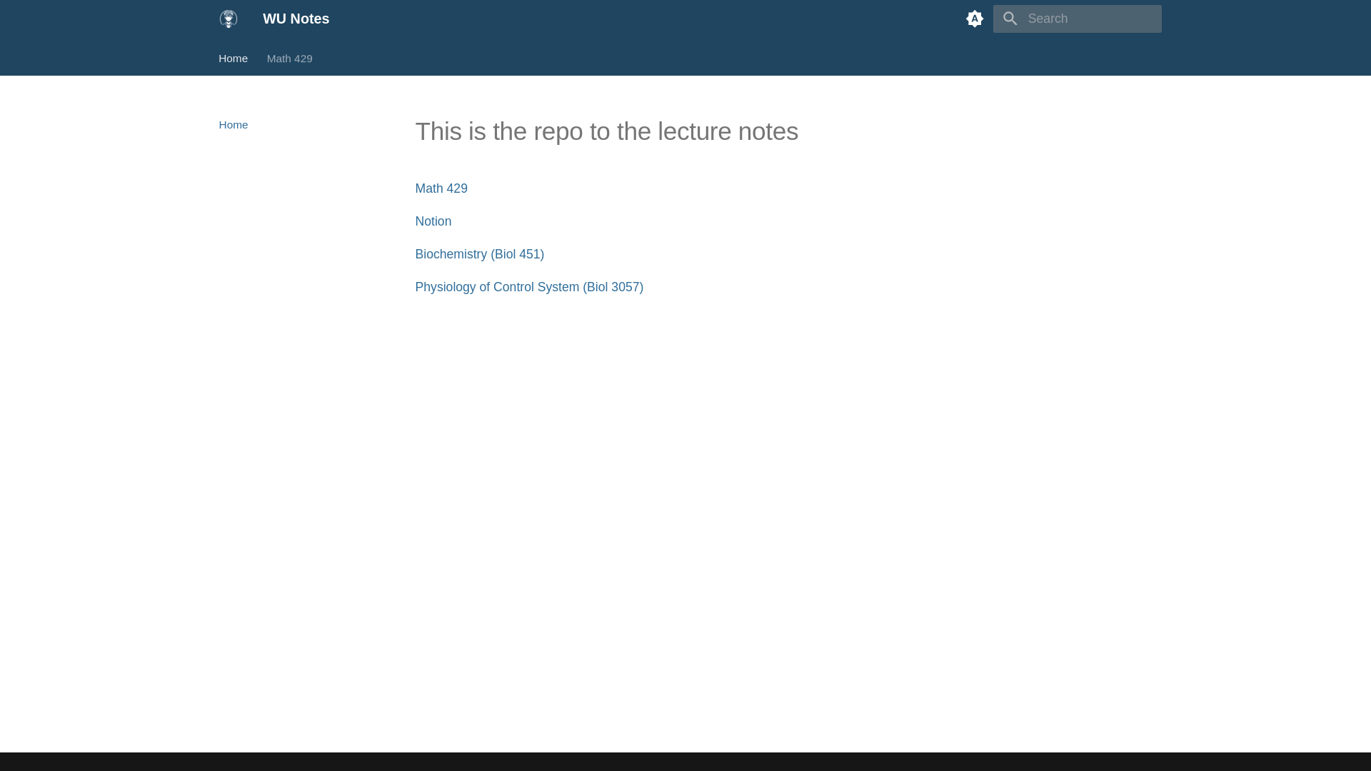 website screenshot of https://washu-note.pages.dev/