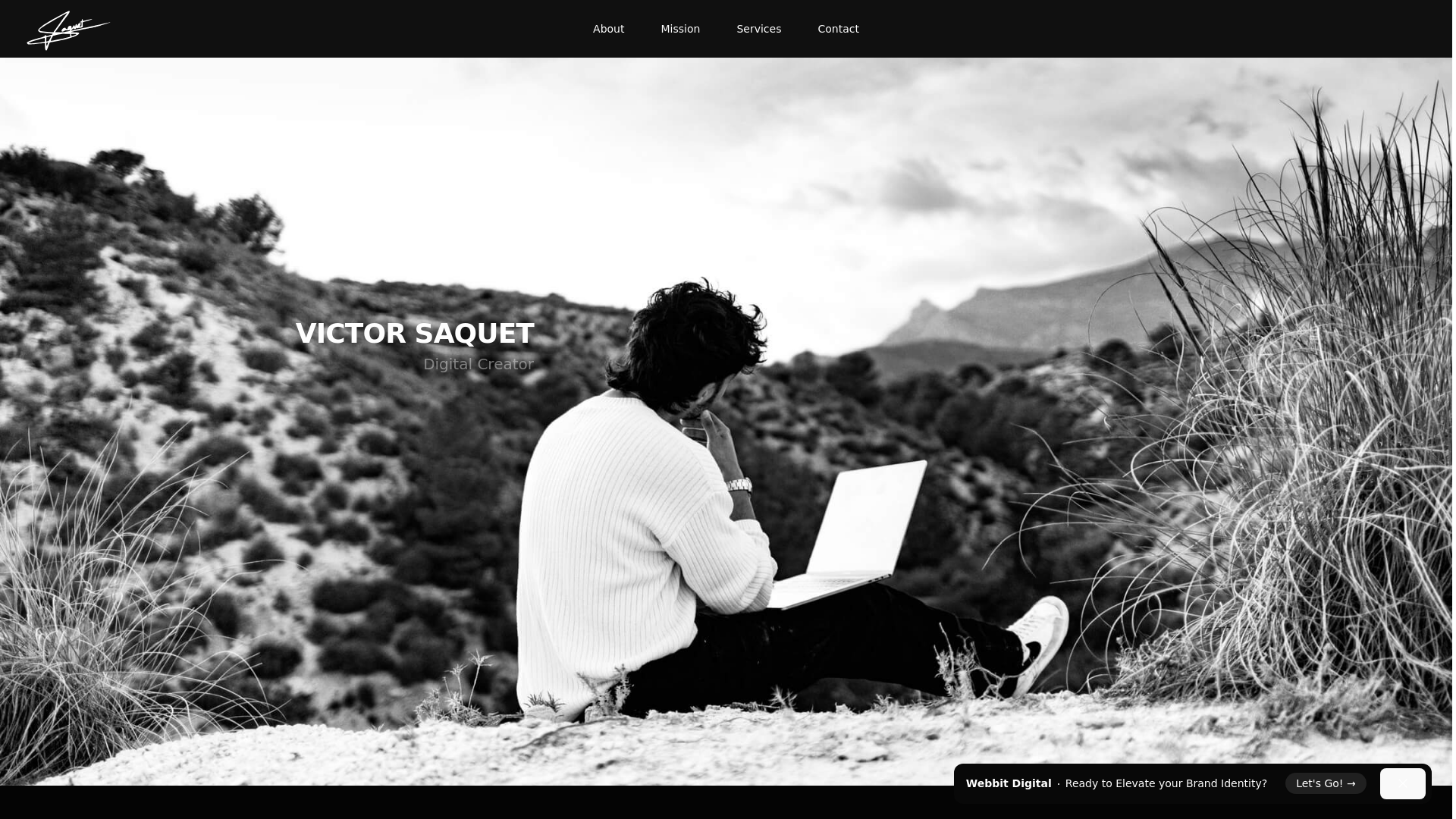 website screenshot of https://victzor.com/
