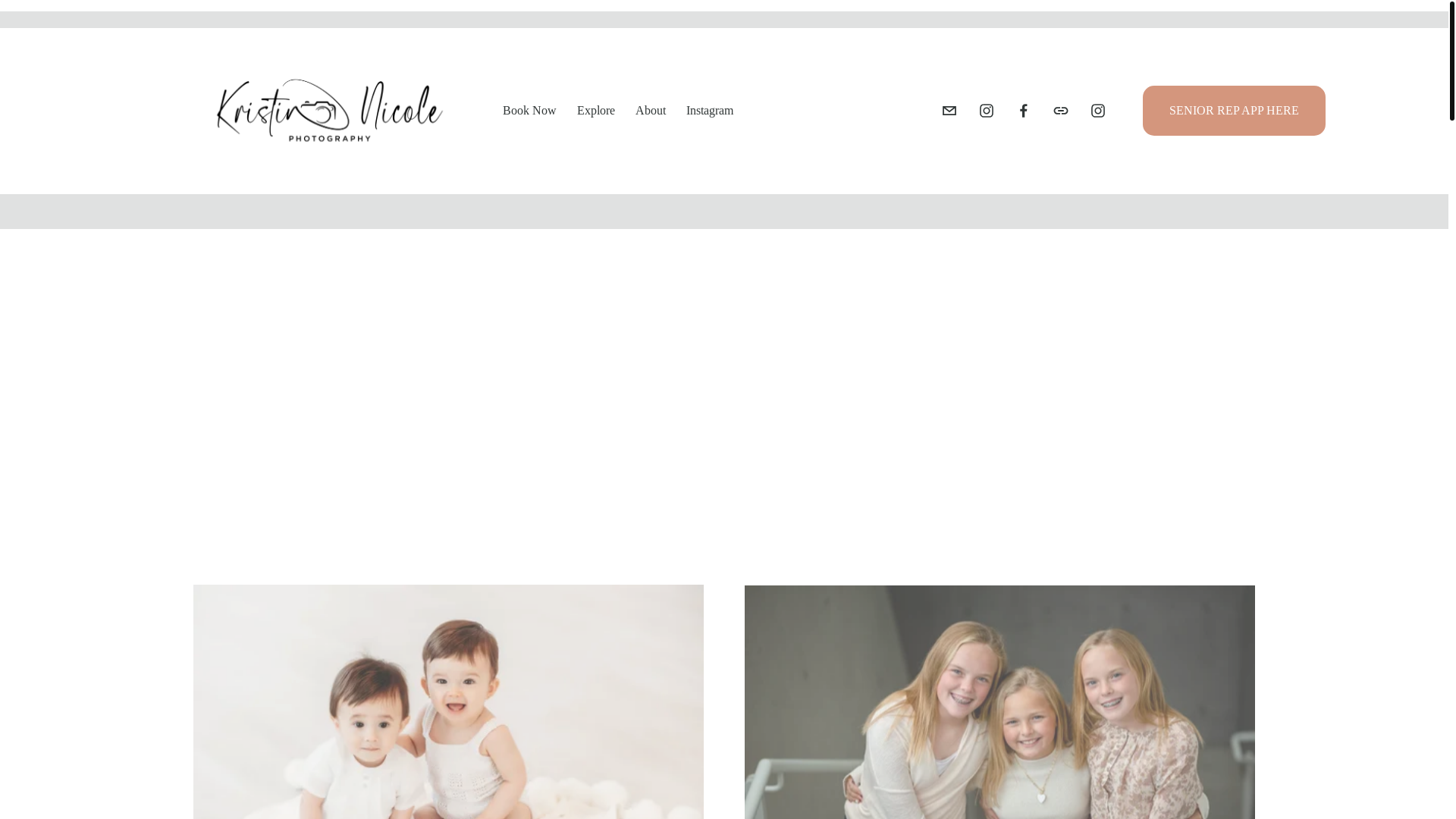 website screenshot of https://krisnicolephotography.com/