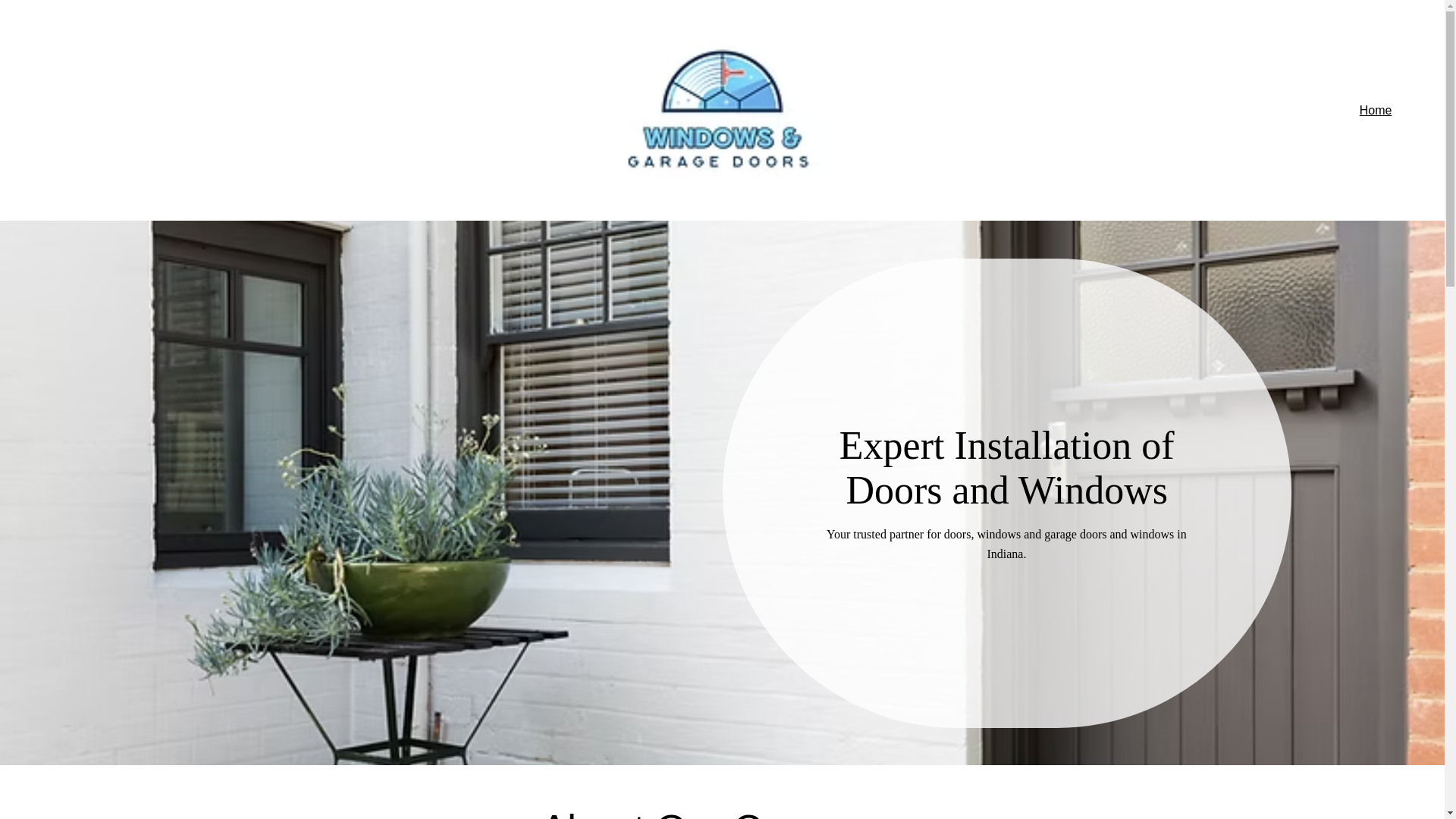 website screenshot of https://windowsandgaragedoor.com/