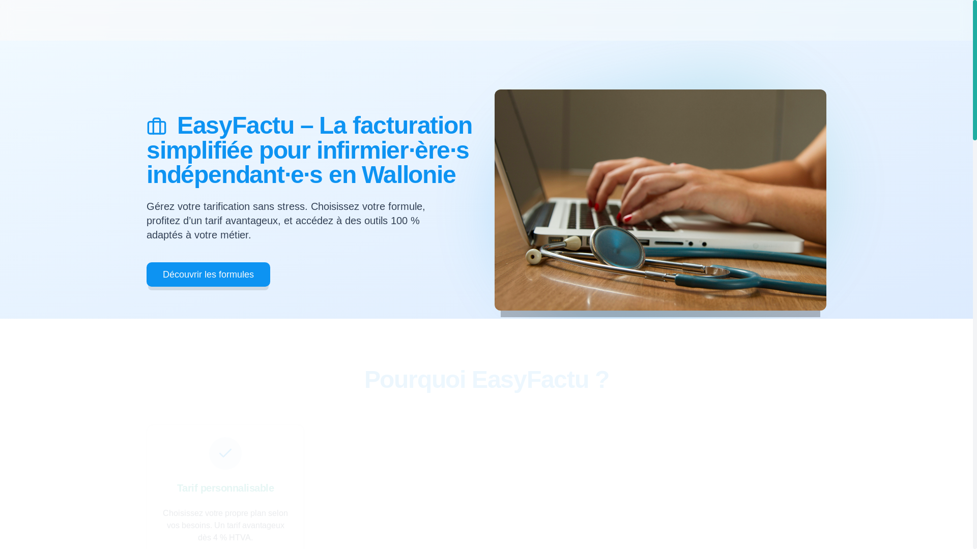 website screenshot of https://easy-factu.org/