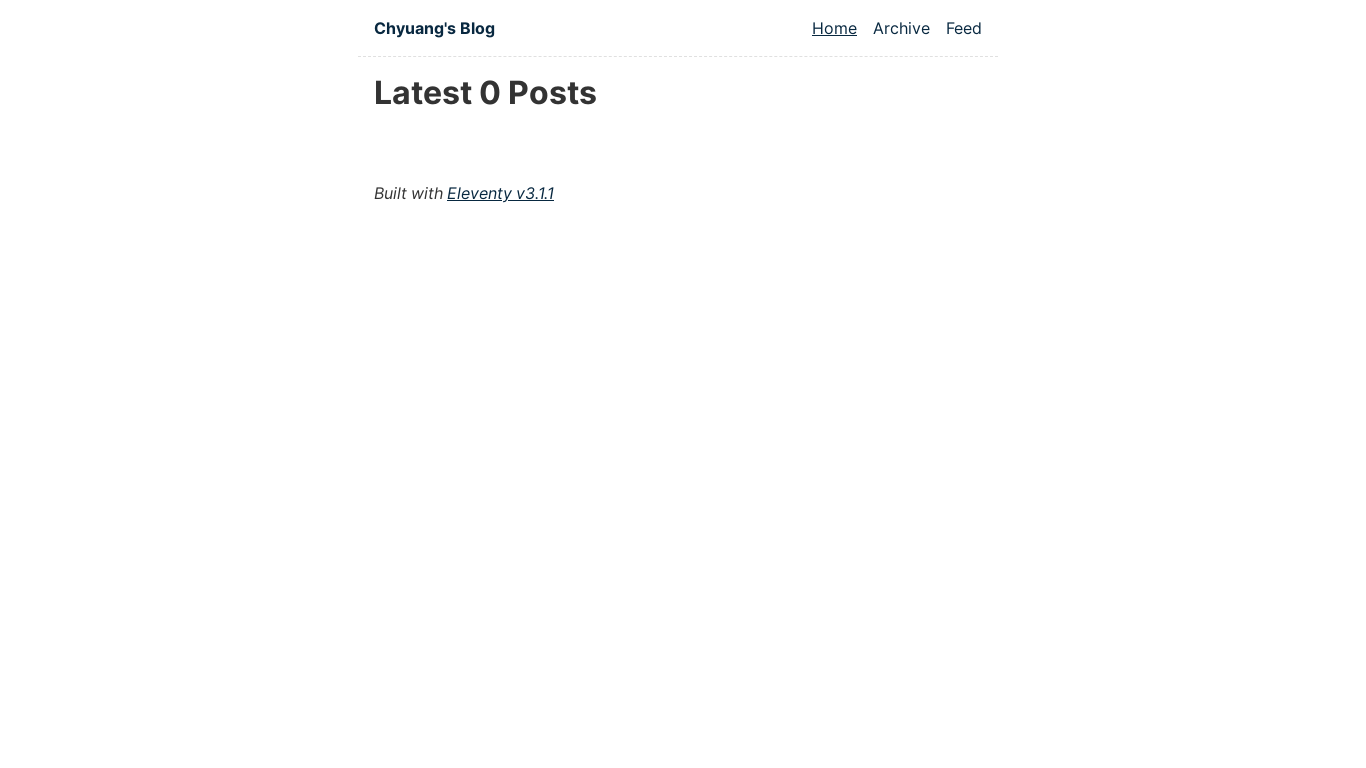 website screenshot of https://chyuang-blog.pages.dev/