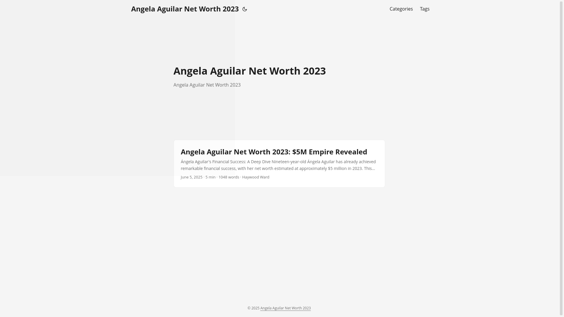 website screenshot of https://angela-aguilar-net-worth-2023.pages.dev/