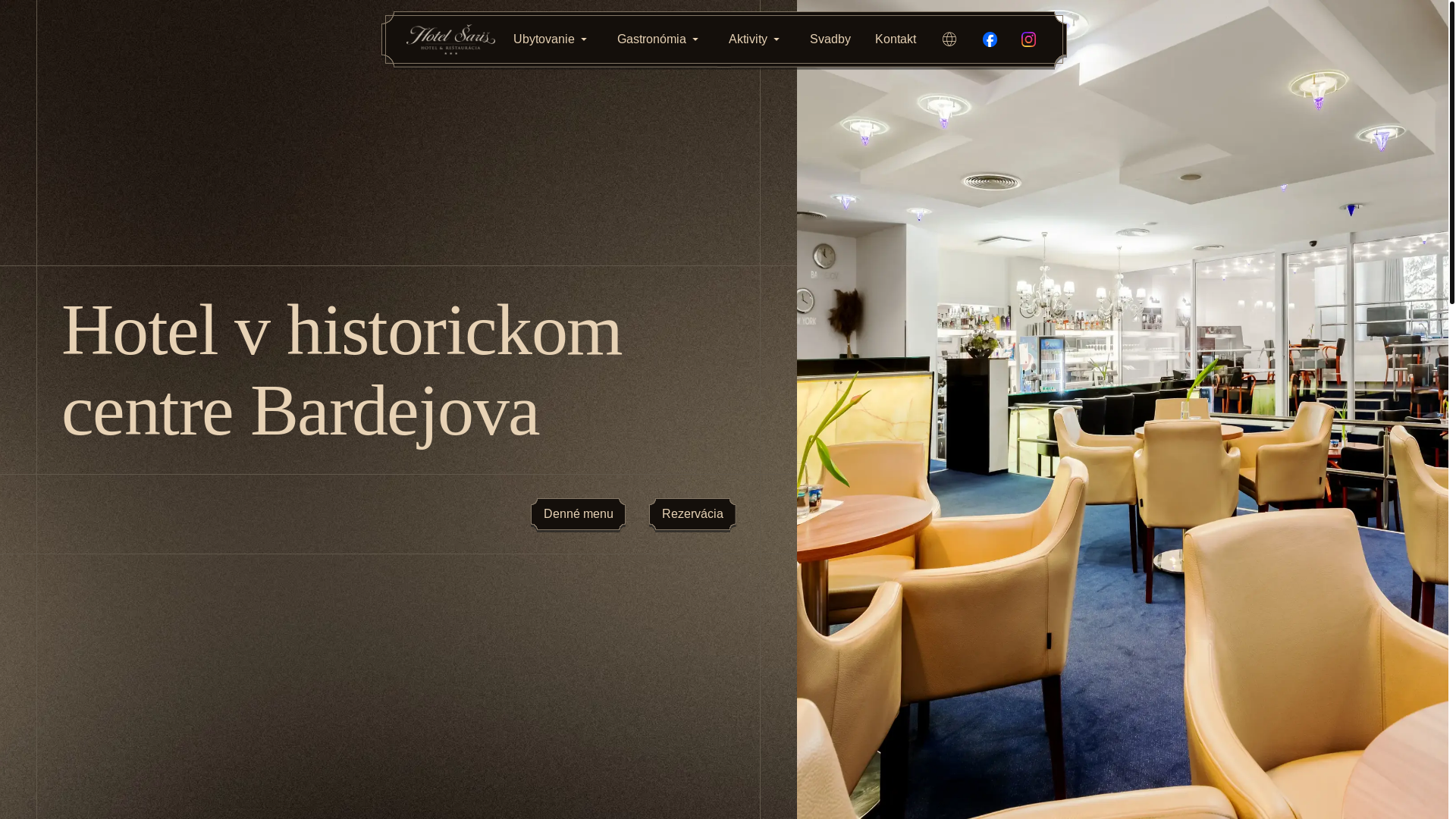 website screenshot of https://hotel-saris.pages.dev/