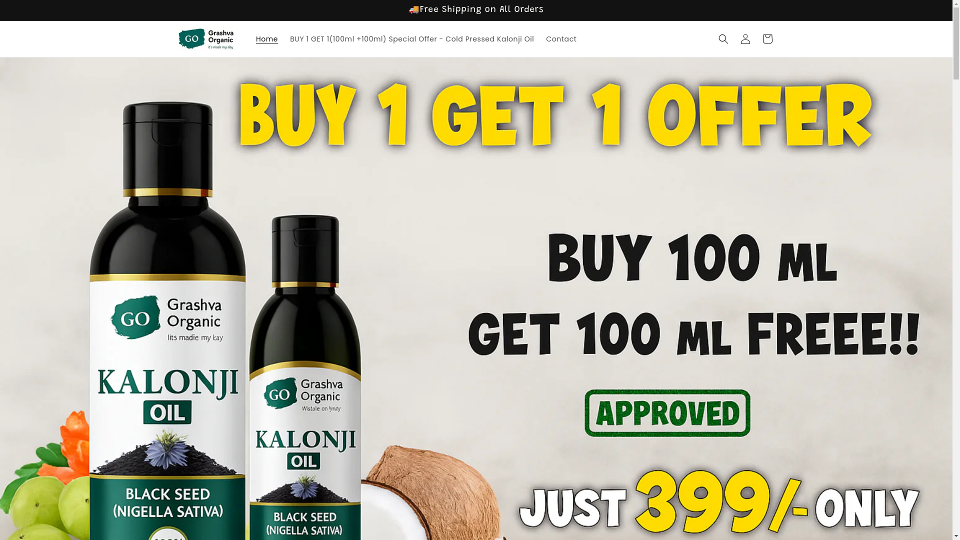 website screenshot of https://grashvaorganicstore.com/