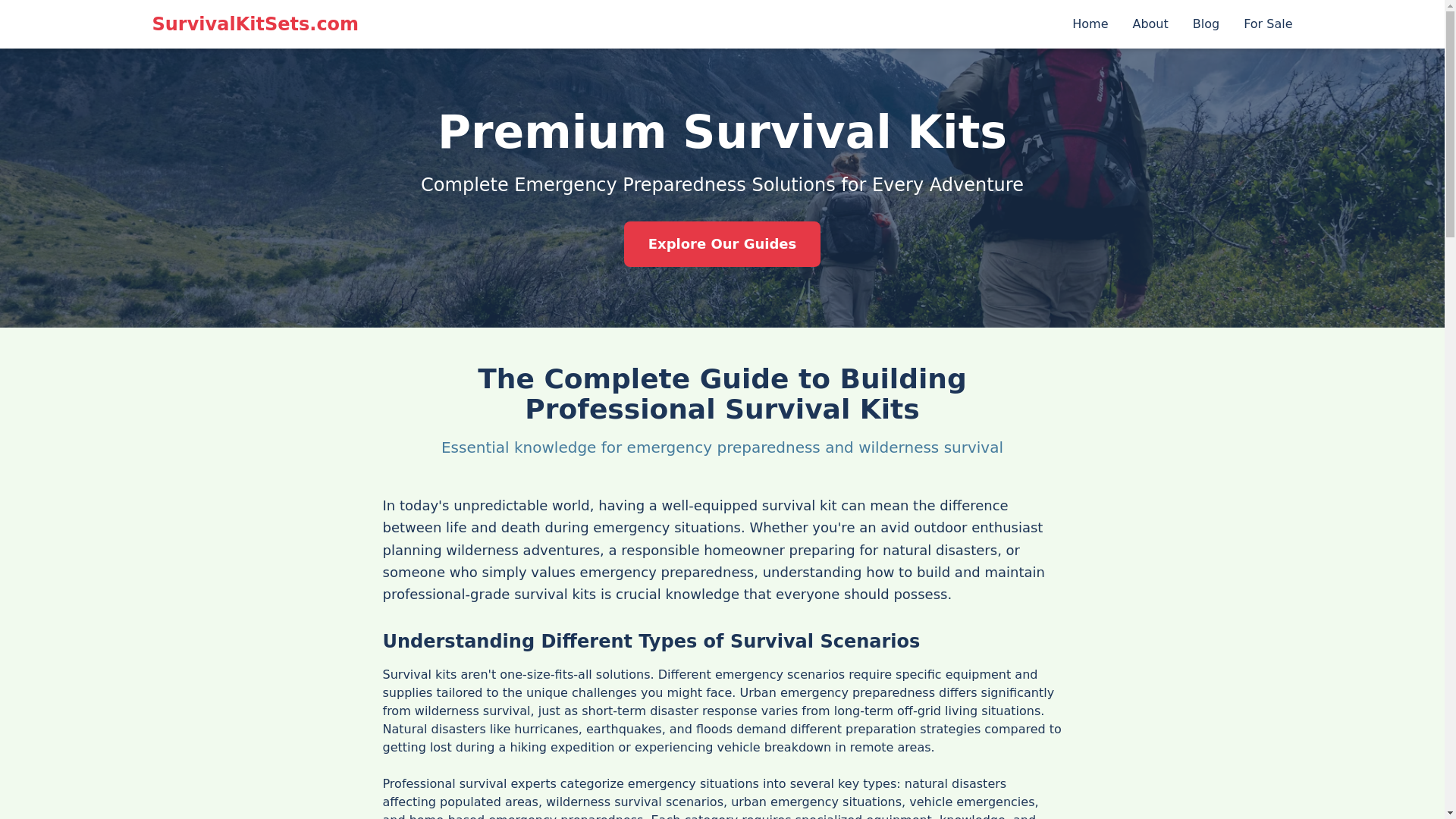 website screenshot of https://survivalkitsets-com.pages.dev/