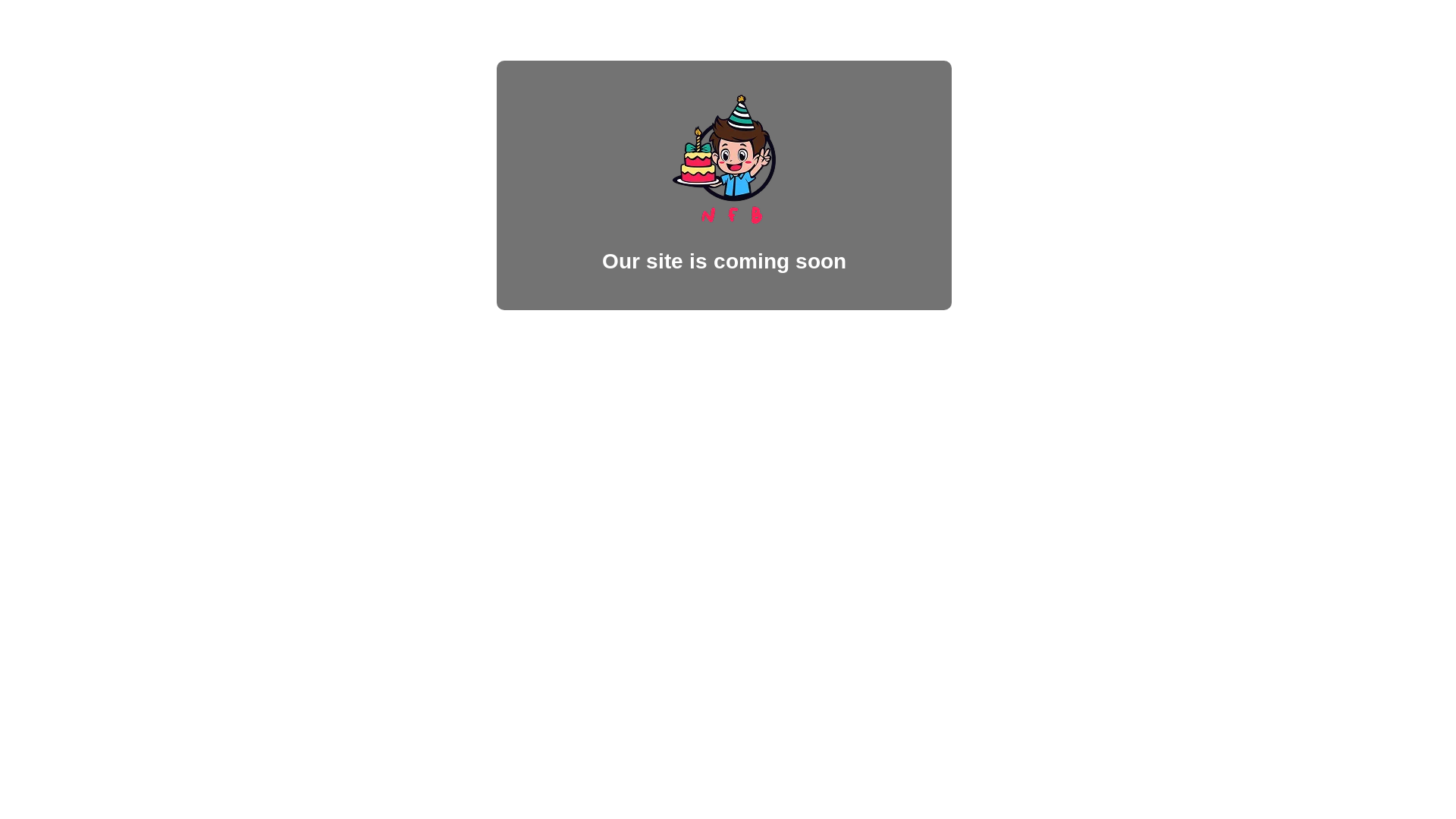 website screenshot of https://shopneverforgottenbirthdays.com/