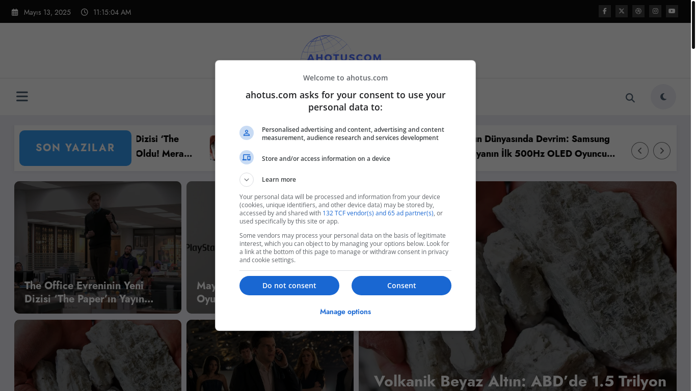 website screenshot of https://ahotus.com