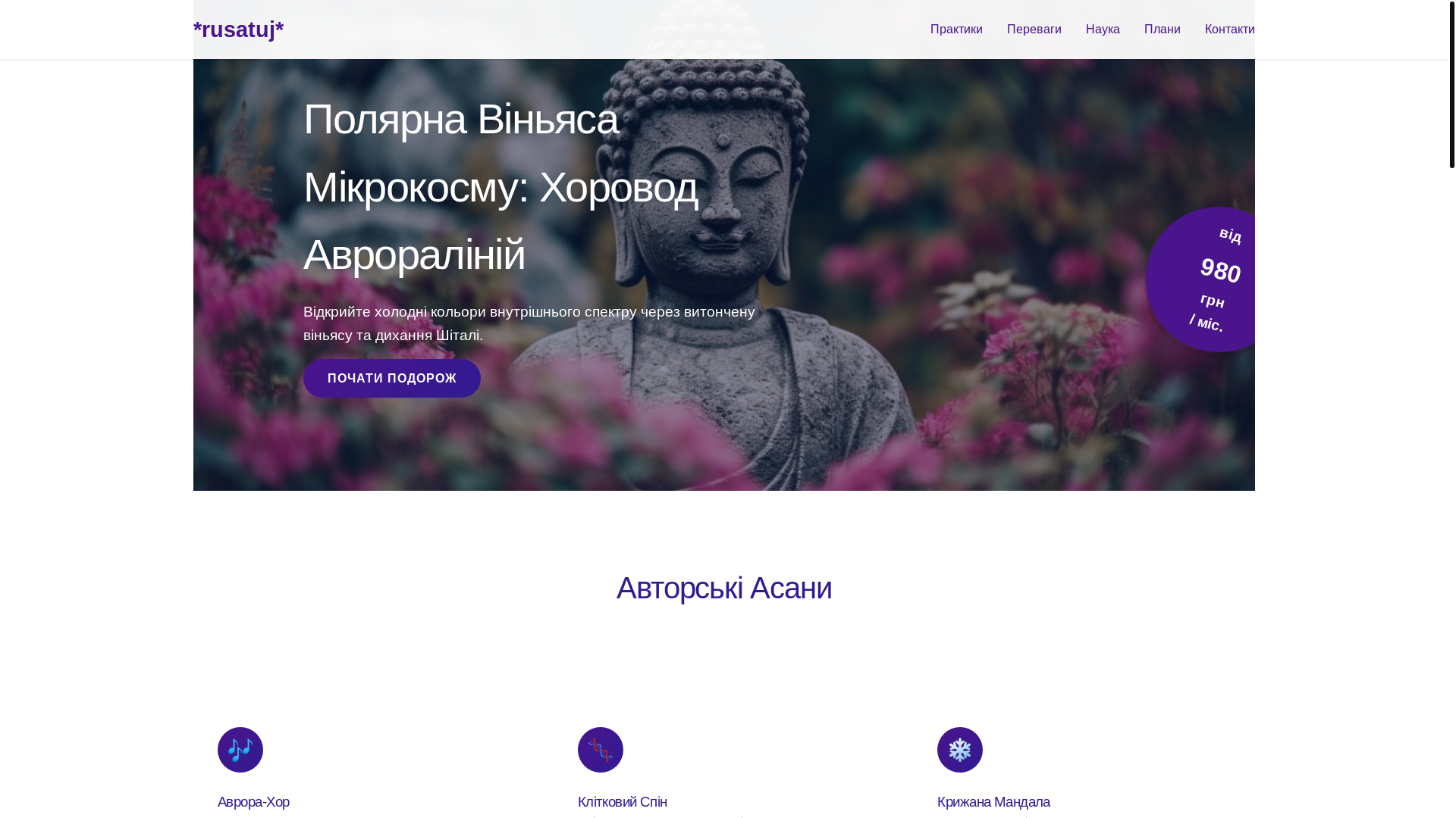 website screenshot of https://rusatuj.world/