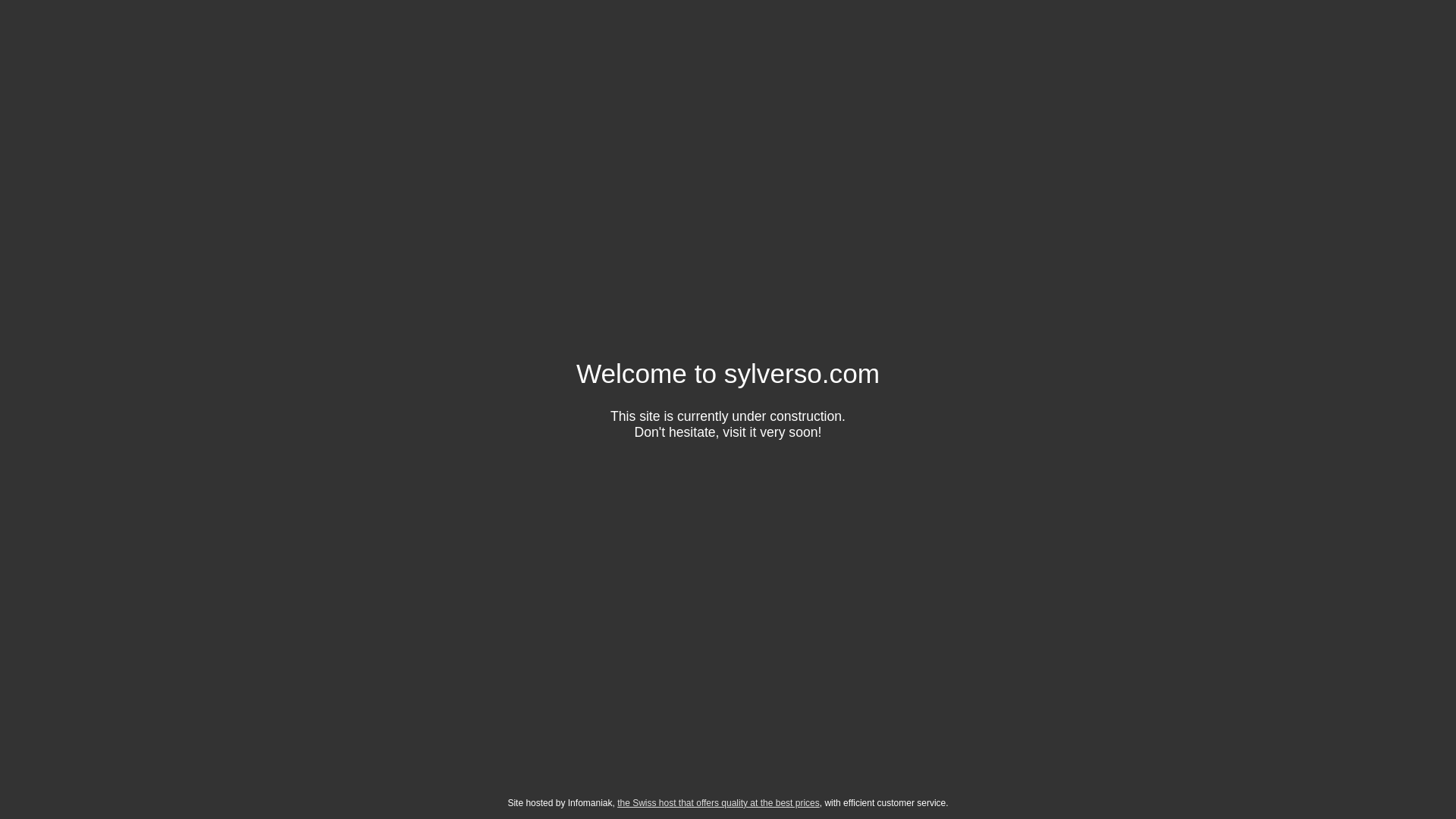 website screenshot of https://sylverso.ch/