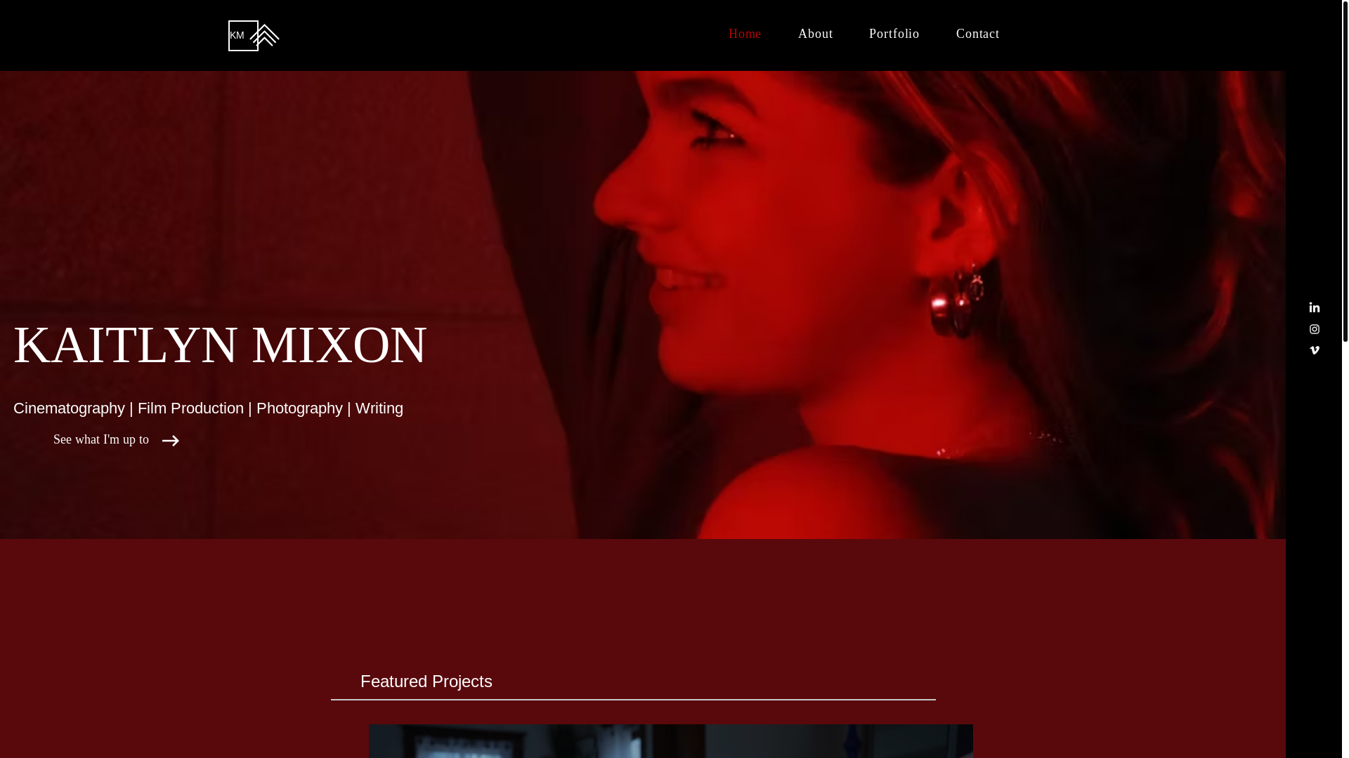 website screenshot of https://kaitlynmixoncreative.com/
