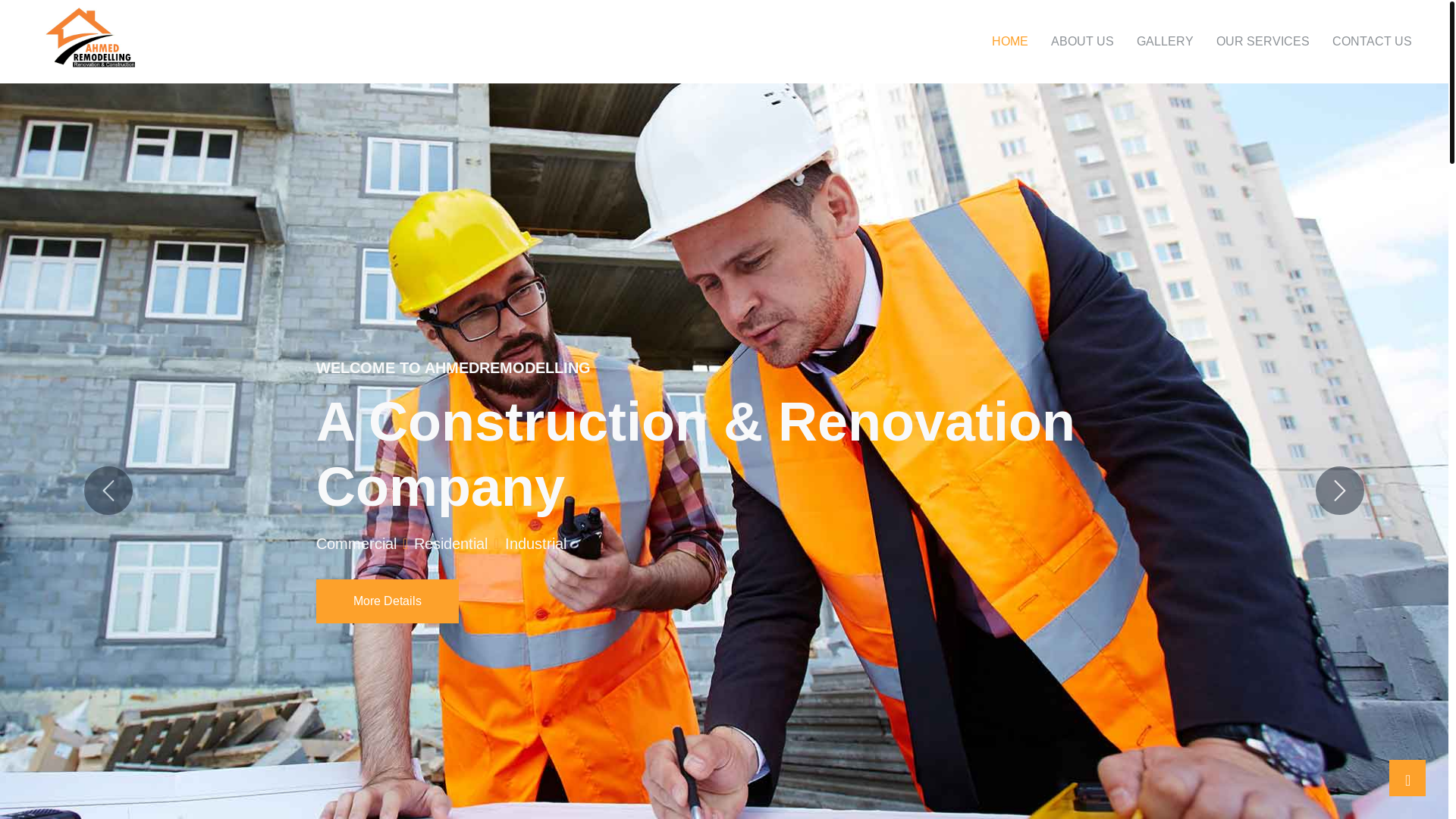 website screenshot of https://ahmedremodelling.com.pk/