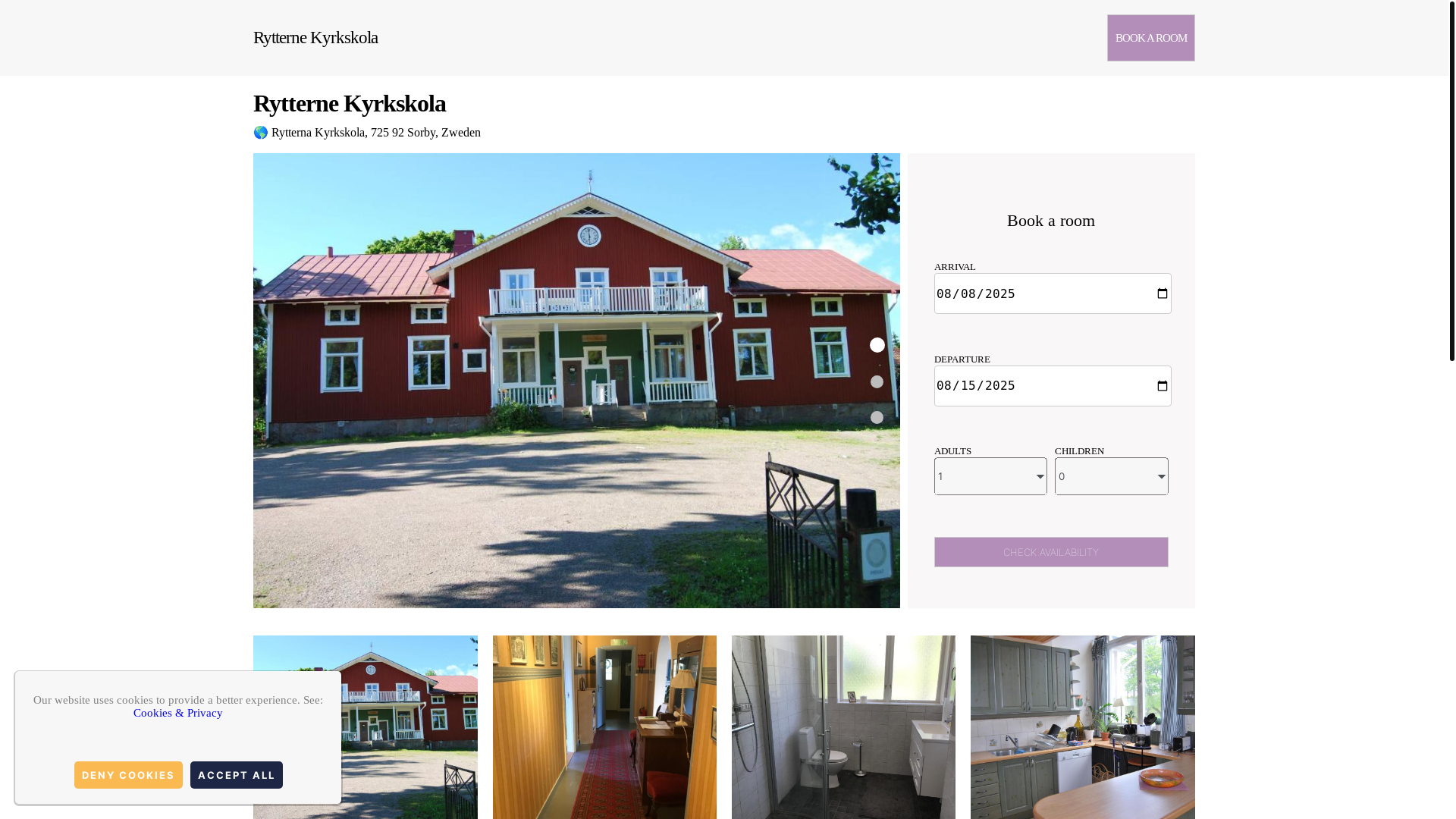website screenshot of https://rytterne-church-school-b-b.com.es/