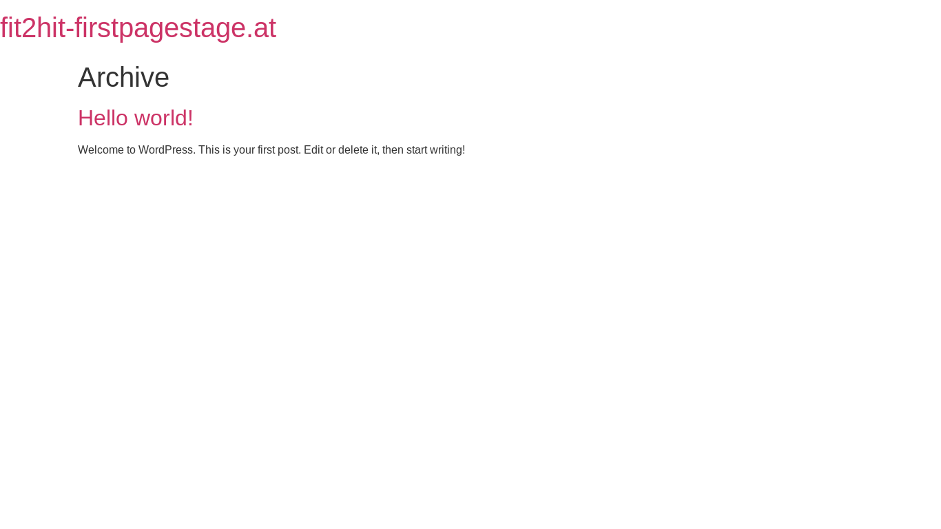 website screenshot of https://fit2hit-firstpagestage.at/