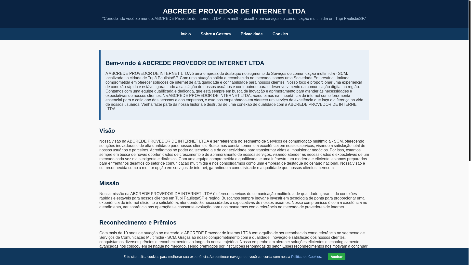 website screenshot of https://abcrede.site/